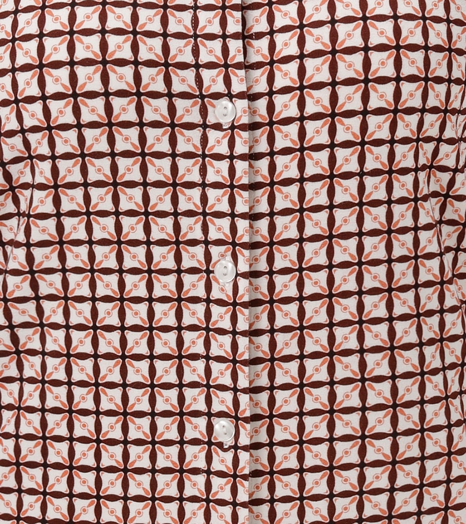 Aniston CASUAL Hemdbluse mit farbharmonischem Retro-Muster - NEUE KOLLEKTION