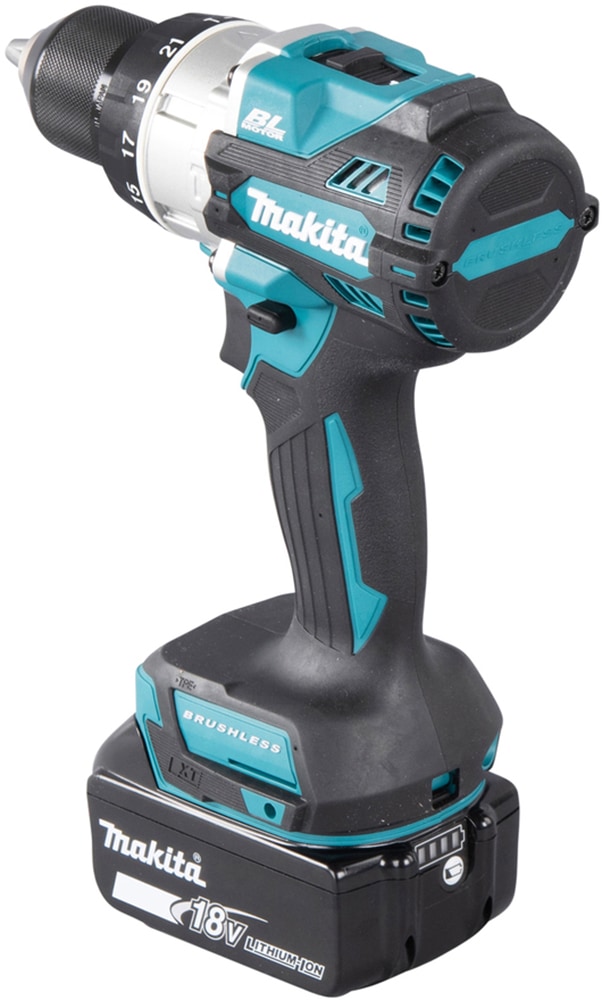 Makita Akku-Schlagbohrschrauber »DHP486RTJ«, (Set), inkl. 2 Akkus 18V / 5,0 Ah und Aufbewahrungskoffer