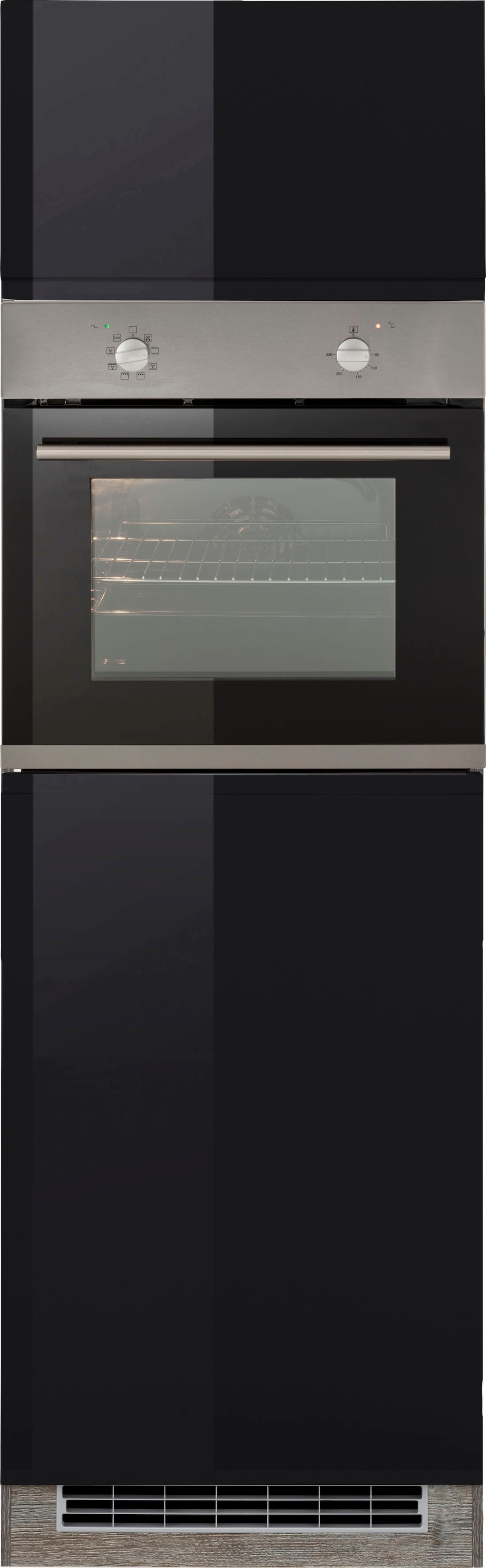KOCHSTATION Backofen/Kühlumbauschrank »KS-Virginia«, 200 cm hoch, 60 cm breit, Nische für Ofen B/H/T: 56/59/55 cm