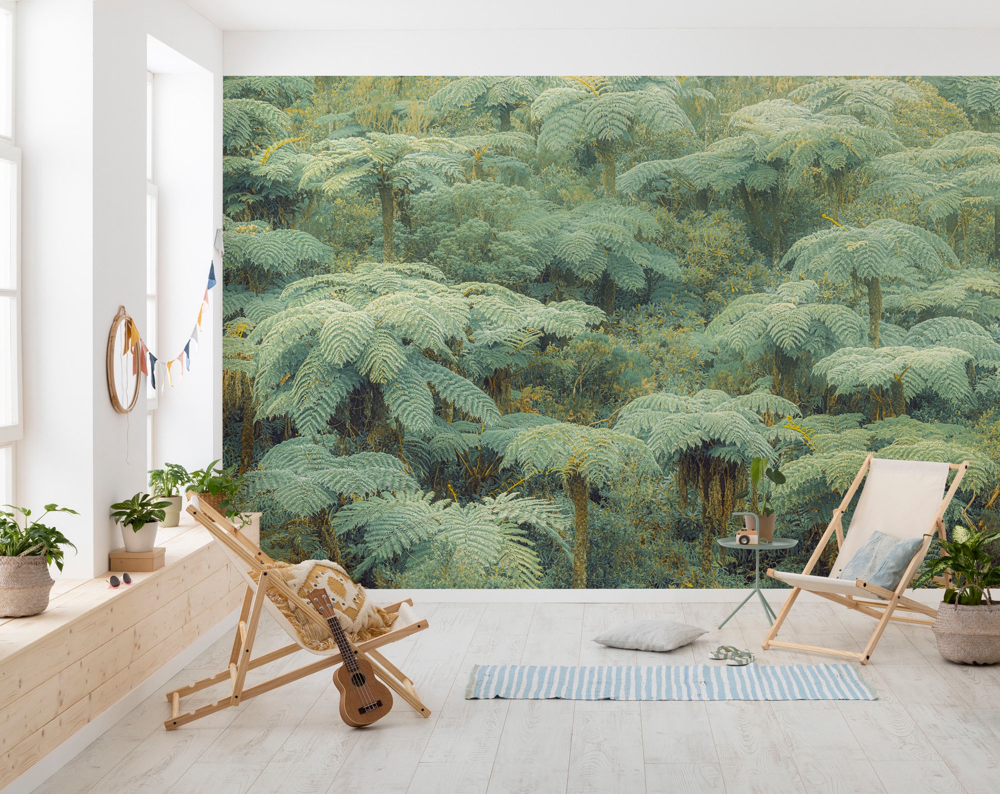 Komar Fototapete »Digitaldruck Vlies -  Jungle Lands - Größe 400 x 250 cm« bedruckt glatt Wohnzimmer, Schlafzimmer