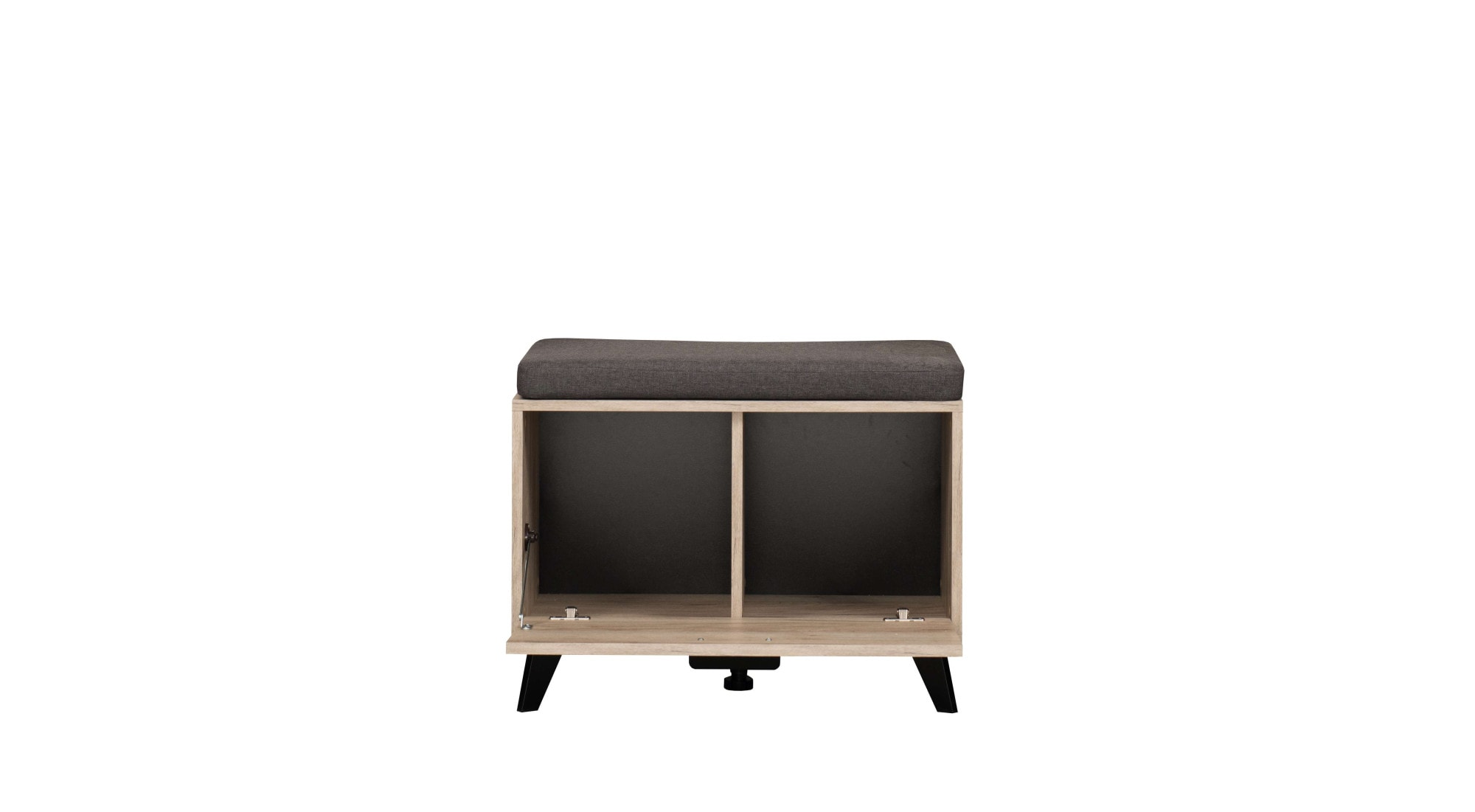 INOSIGN Garderoben-Set »Umbria, Flurmöbel, Dielenmöbel, Breite 175 cm, in Grau Eiche«, (Komplett-Set, 5 St., 5-st), (Set, 5-St) inkl. 2 Schränke, Sitzbank, Garderobenpaneel und Spiegel