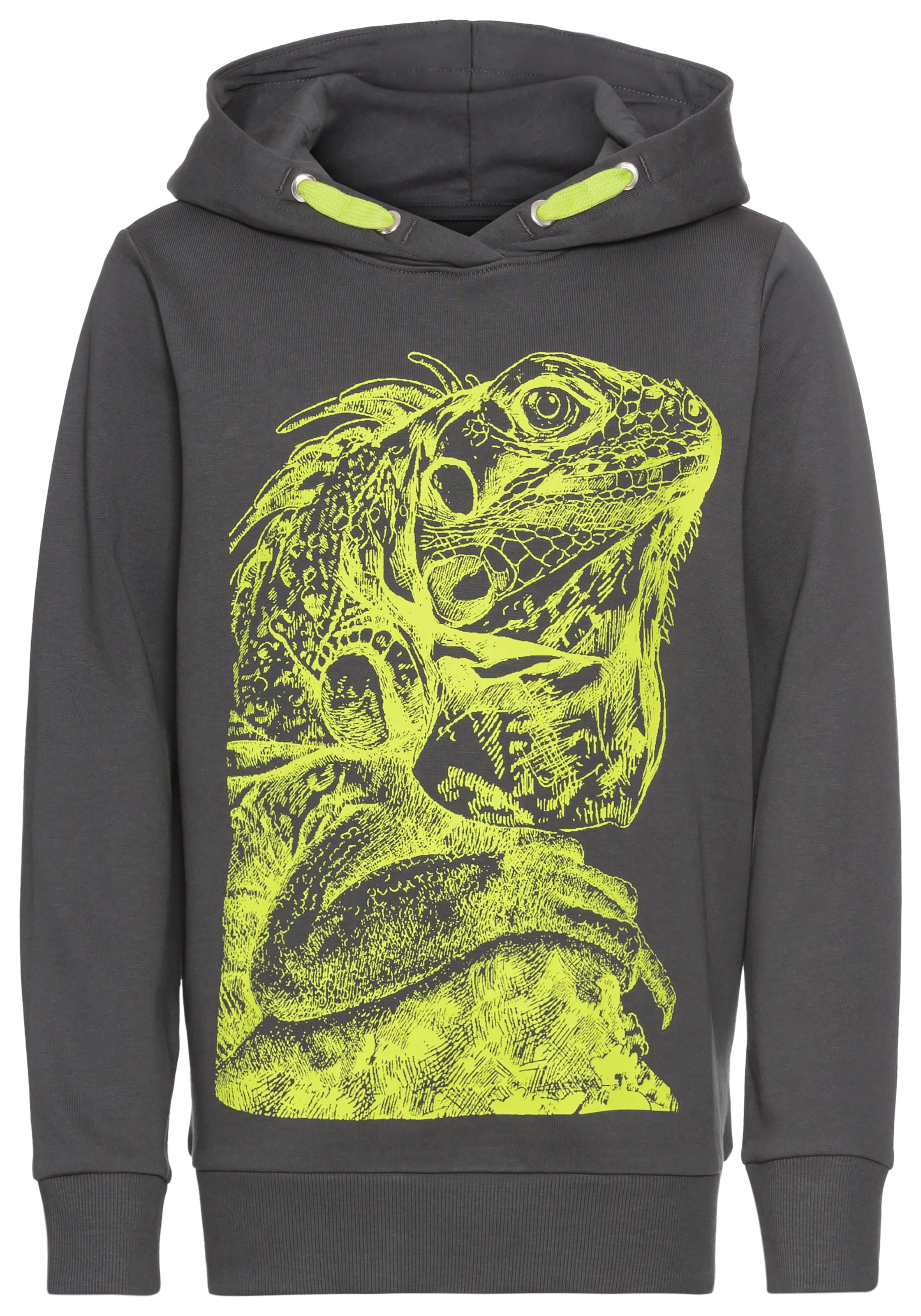 KIDSWORLD Kapuzensweatshirt »GECKO - Print«, , cooles Tiermotiv
