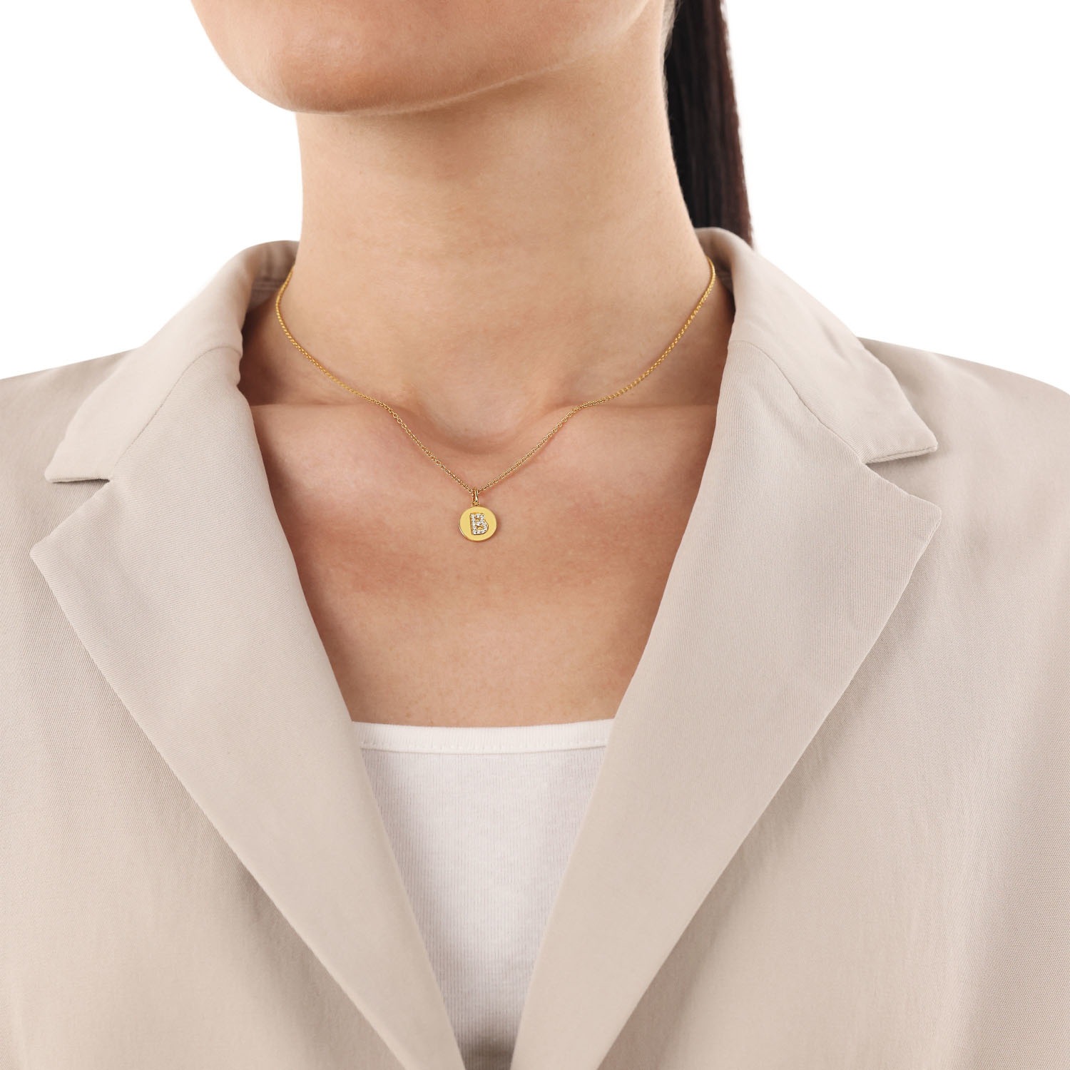 Amor Buchstabenanhänger »A-Z«  mit Zirkonia (synth.)