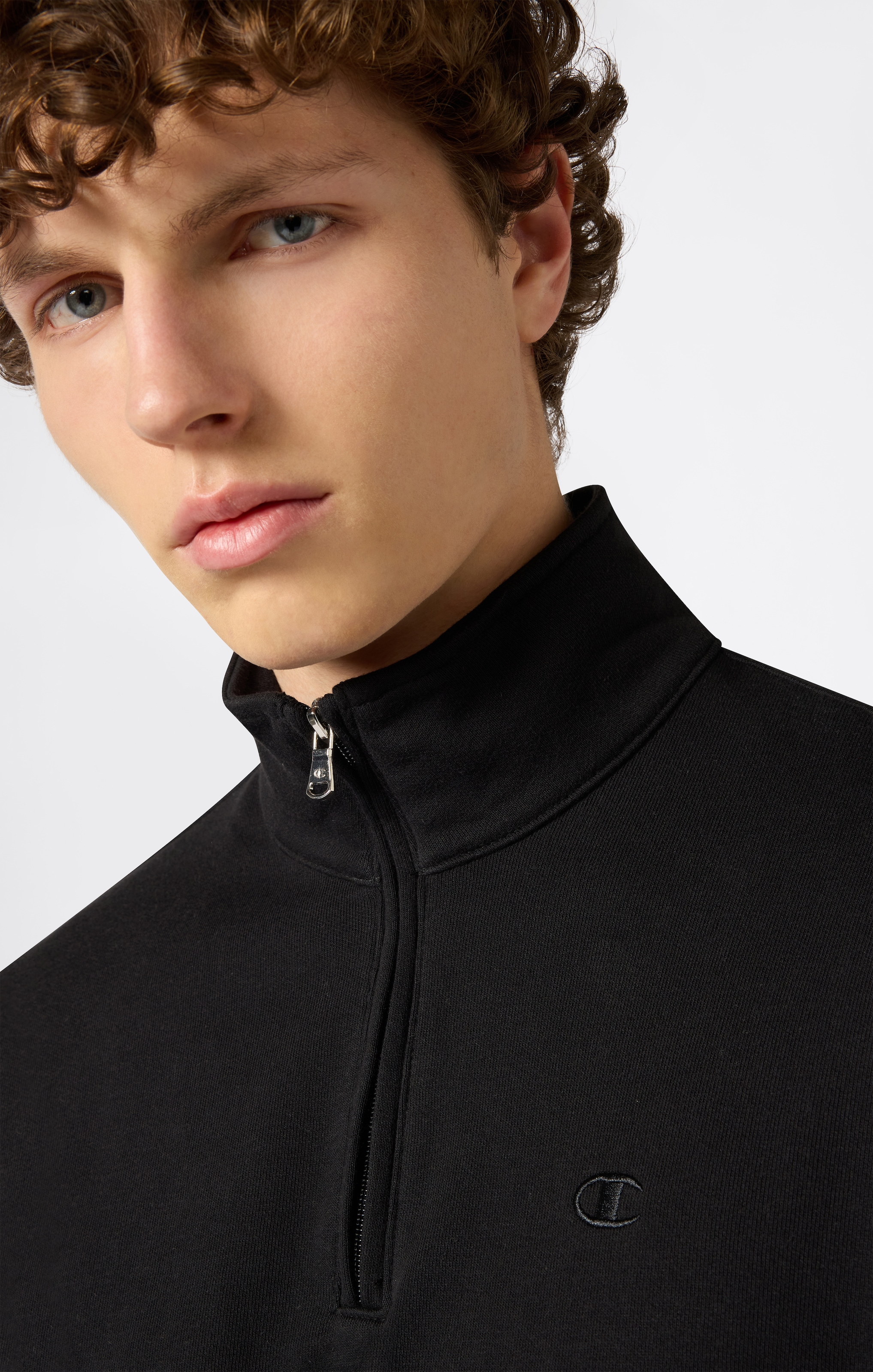 Champion Sweatshirt »ICONS TONAL Half Zip Sweatshirt«, mit halbem Reißverschluss, aus Baumwolle und Polyester, normale Länge
