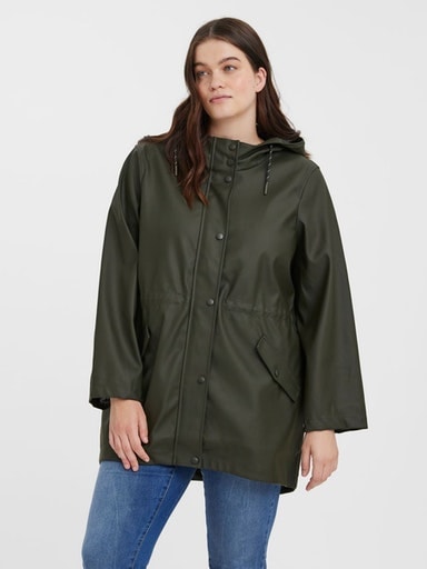 Outdoorjacke »VMCMALOU COATED JACKET CUR NOOS«, mit Kapuze