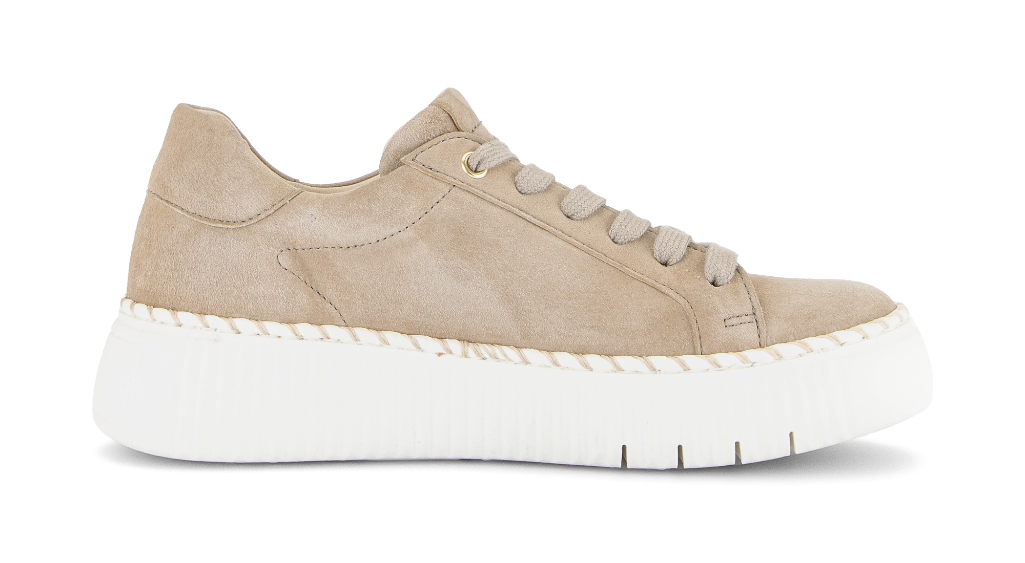 Gabor Plateausneaker  , Freizeitschuh, Halbschuh, Schnürschuh mit Kontrast-Rahmennaht