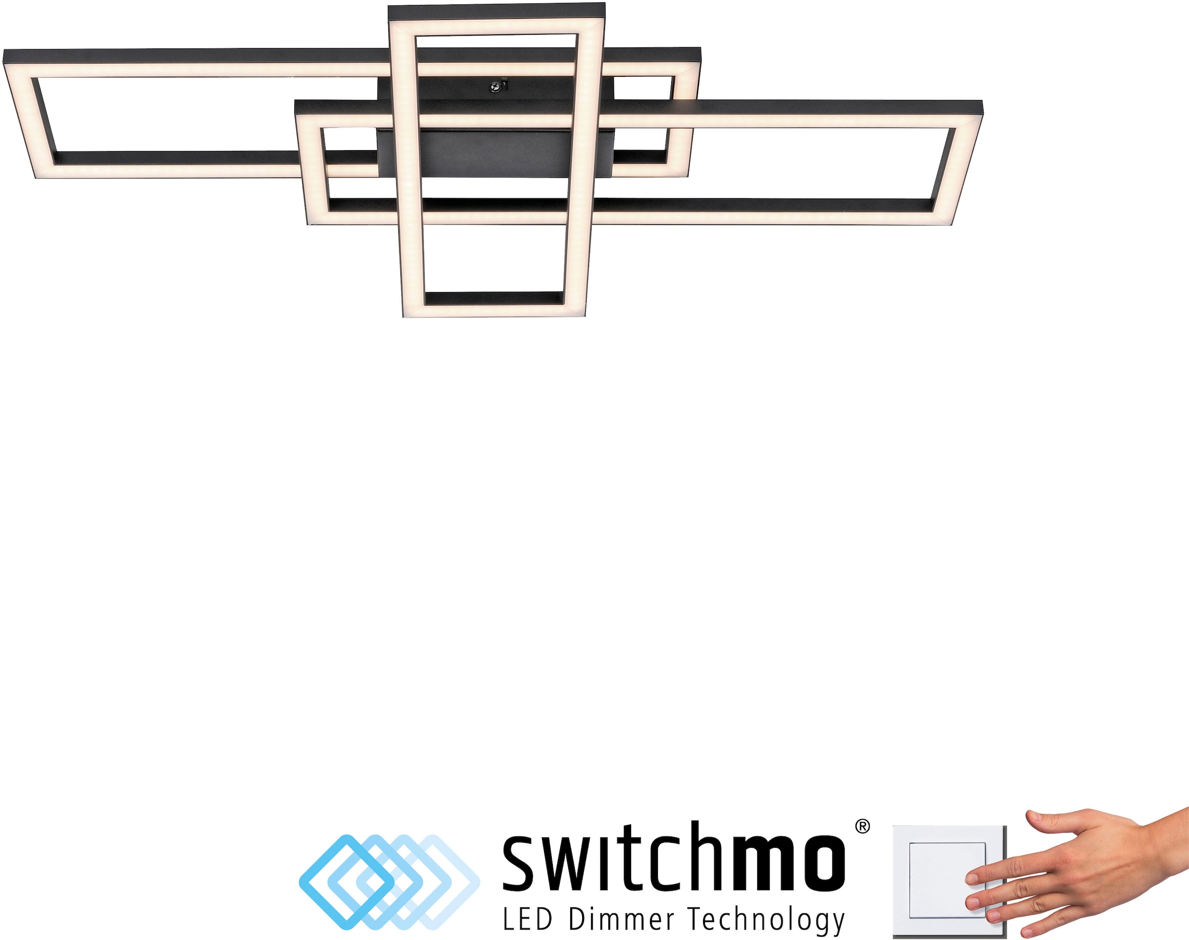 JUST LIGHT LED Deckenleuchte »IVEN«, 1 flammig, Leuchtmittel LED-Board | LED fest integriert