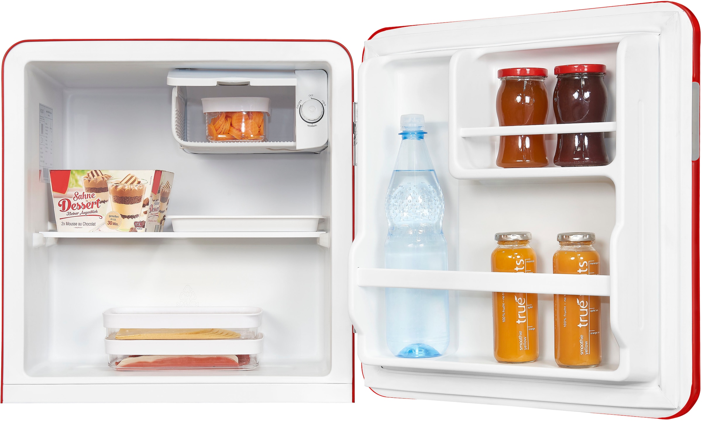 exquisit Kühlschrank »CKB45-0-031F rot«