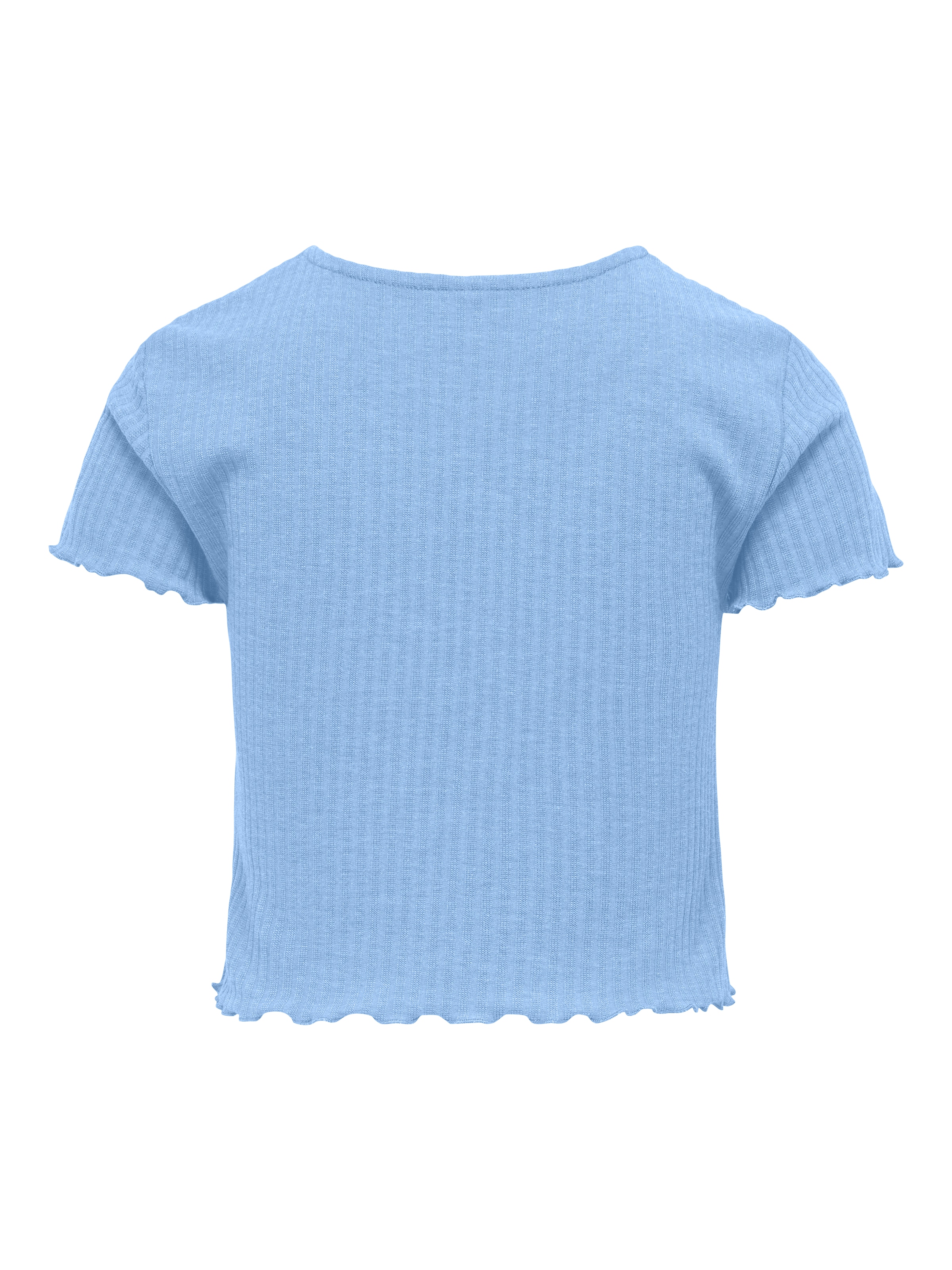KIDS ONLY T-Shirt »KOGNELLA S/S O-NECK TOP NOOS JRS« mit süßer Wellenkante