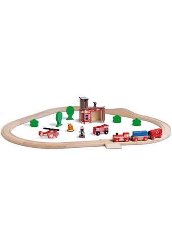 Eichhorn Spielzeug-Eisenbahn »Feuerwehr Bahnset«, (Set, 29 tlg.), Made in Europe,... kaufen
