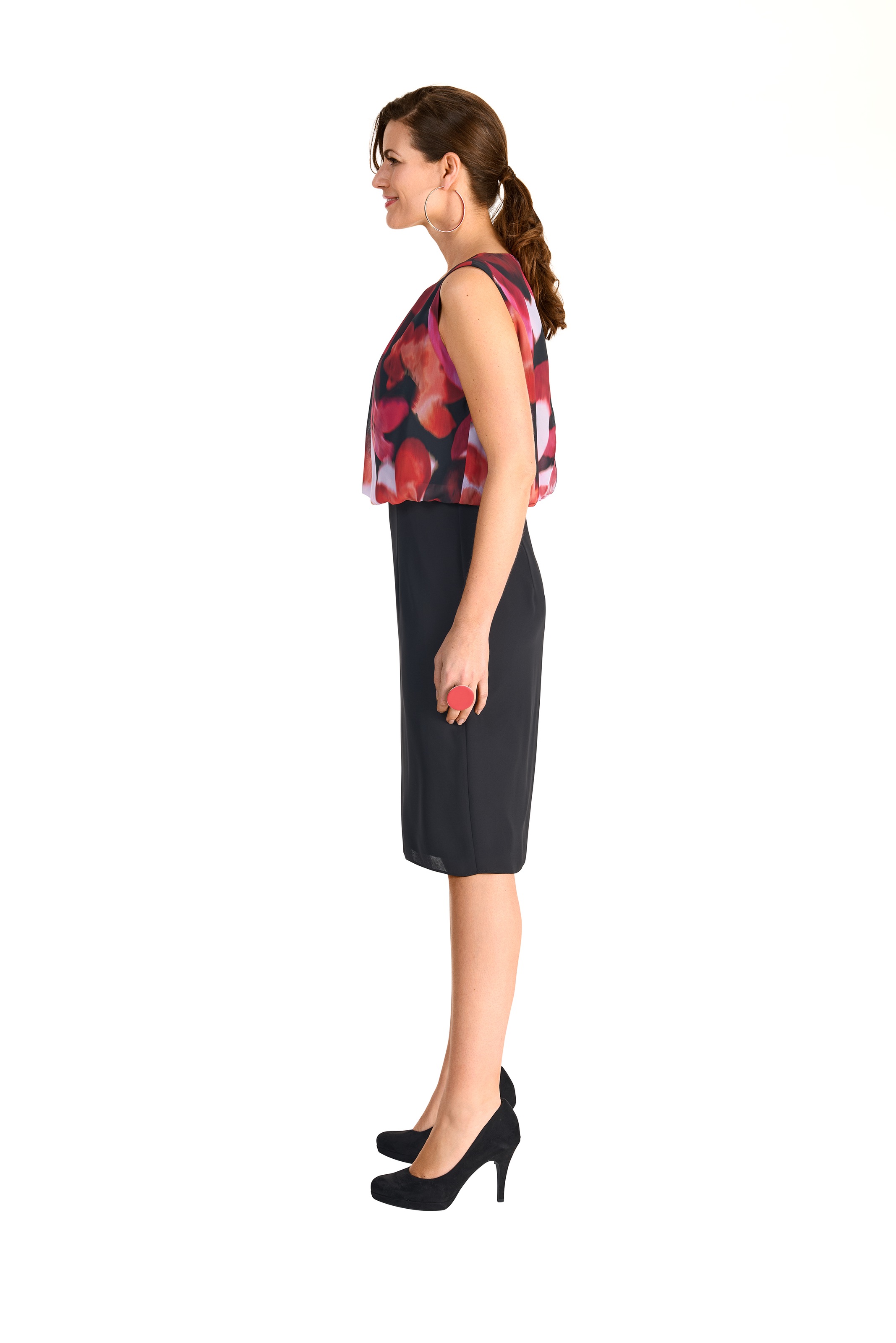 HERMANN LANGE Collection 2-in-1-Kleid, unifarben und mit floralem Muster