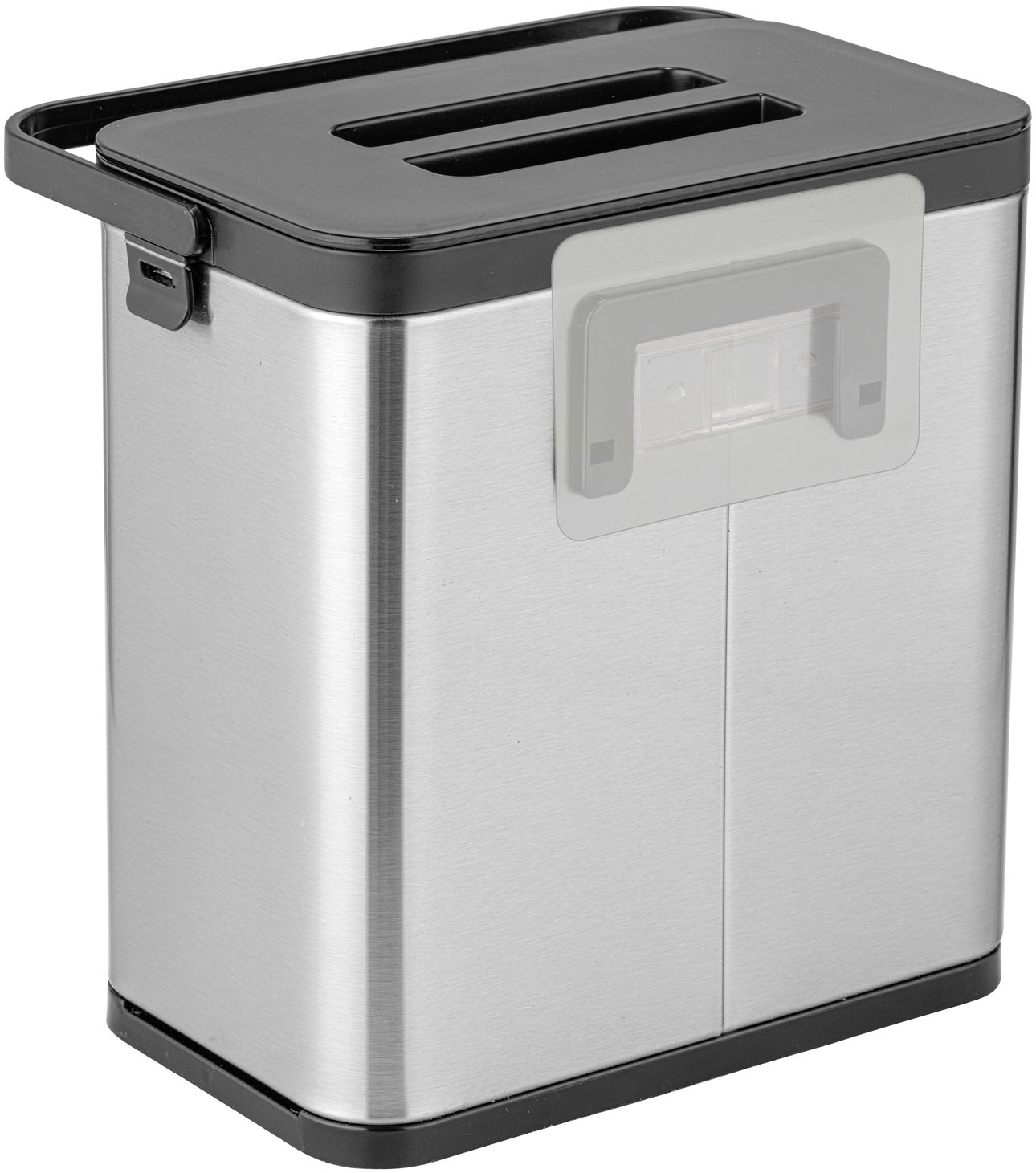 WENKO Mülleimer »Modell Colin« 1 Behälter Abfalleimer mit Griff, Über-Tür-Befestigung ohne Bohren, 3 L