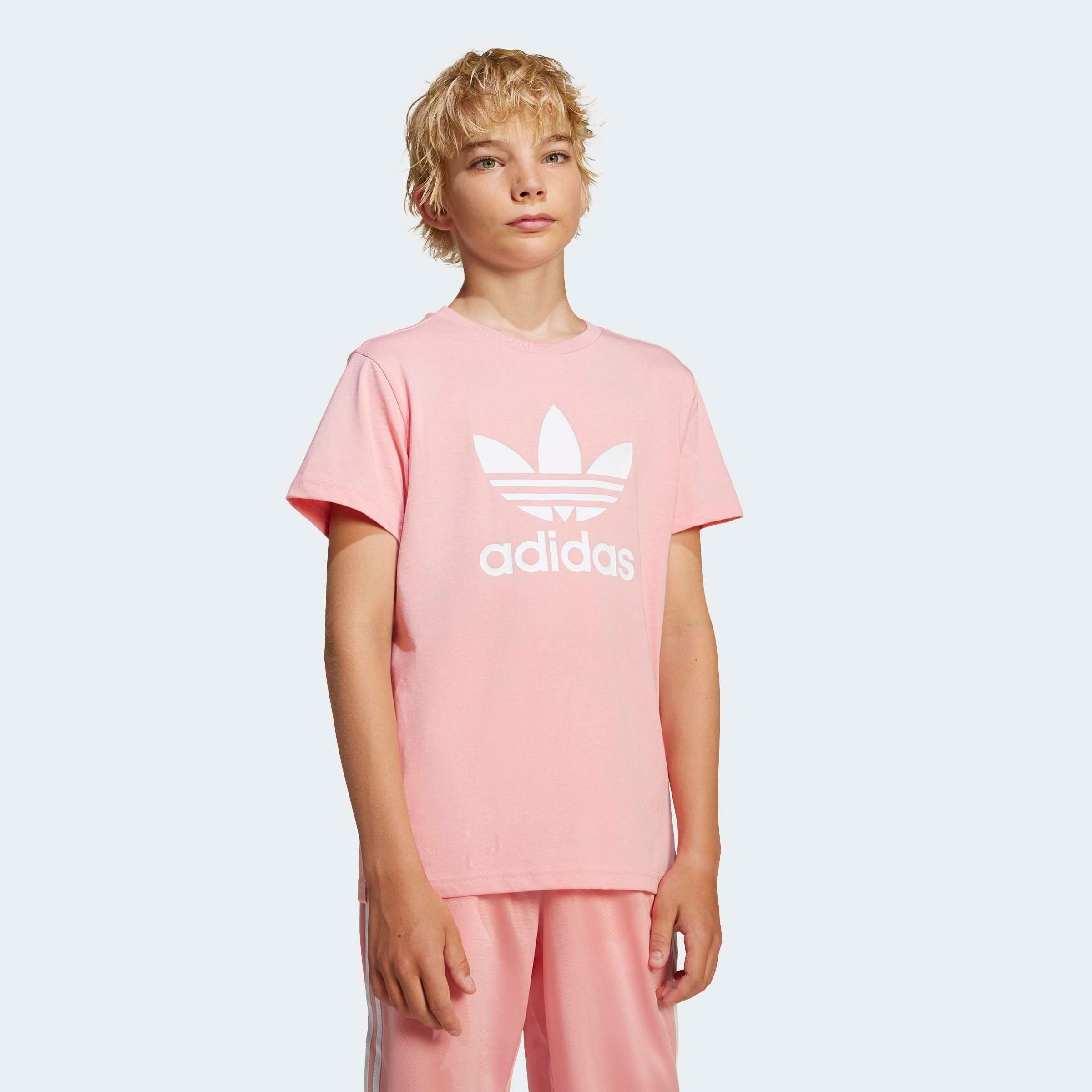adidas Originals T-Shirt »ADICOLOR TREFOIL KIDS« für Kinder und Teens, sportlicher Stil, ohne Verschluss