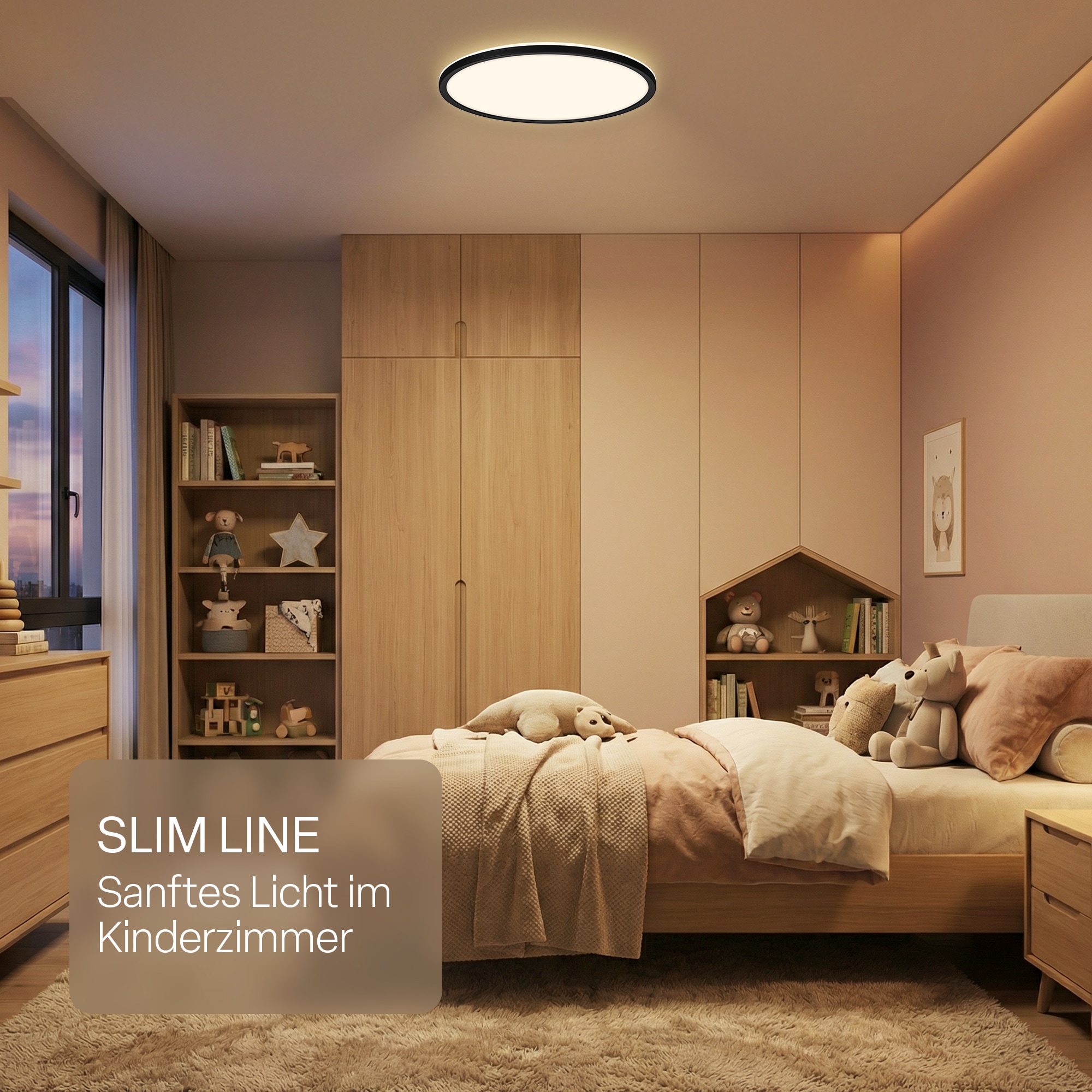 B.K.Licht LED Panel »SHALLOW« LED-Board 1 Stk. warmweiß - kaltweiß 42x3 cm, Badlampe, Badezimmer, Küche, Wohnzimmer