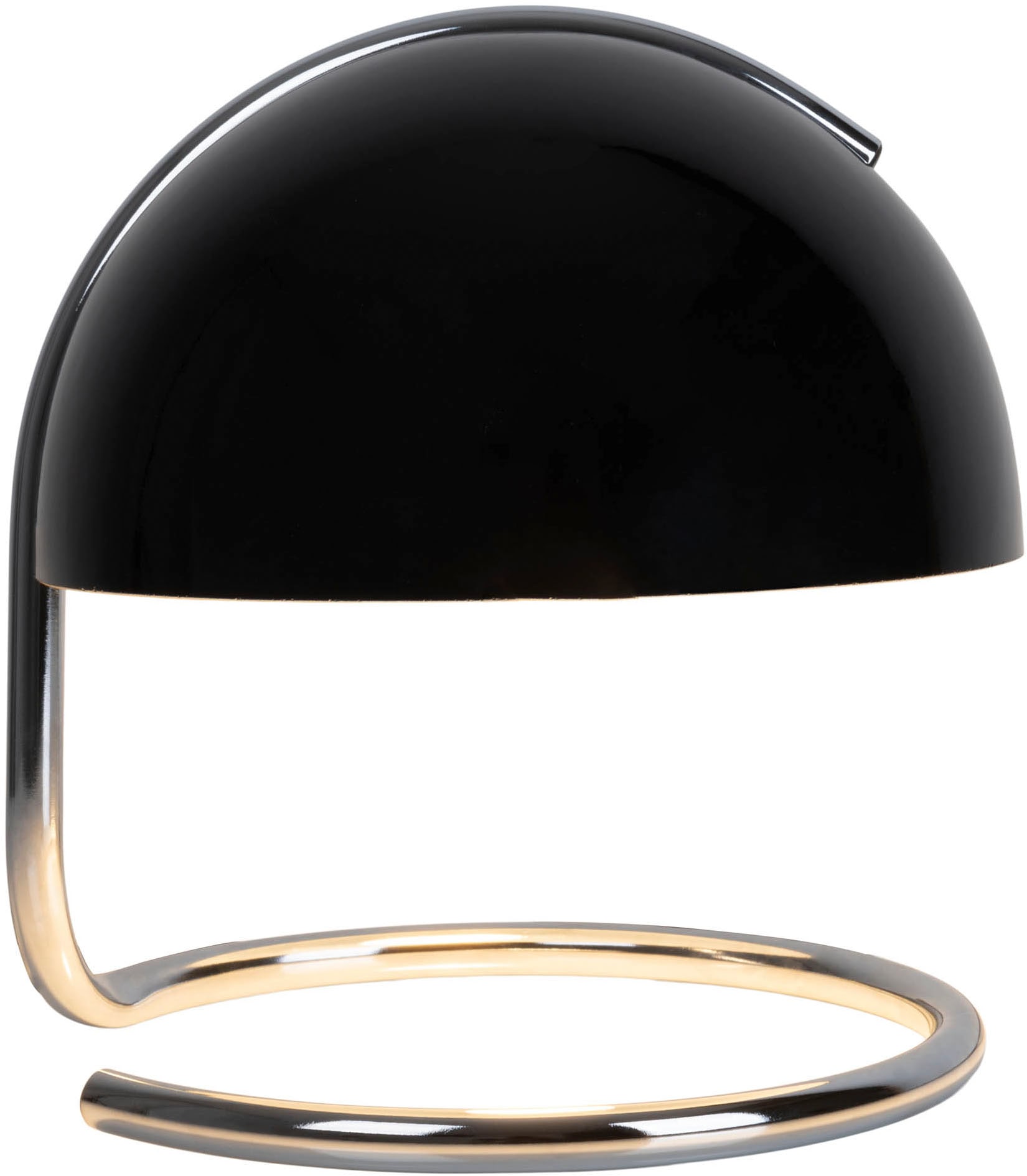 näve Tischleuchte »Burano« E27 1 Stk. halbkugelförmiger Glasschirm, 1x E27, Zuleitung schwarz 150cm