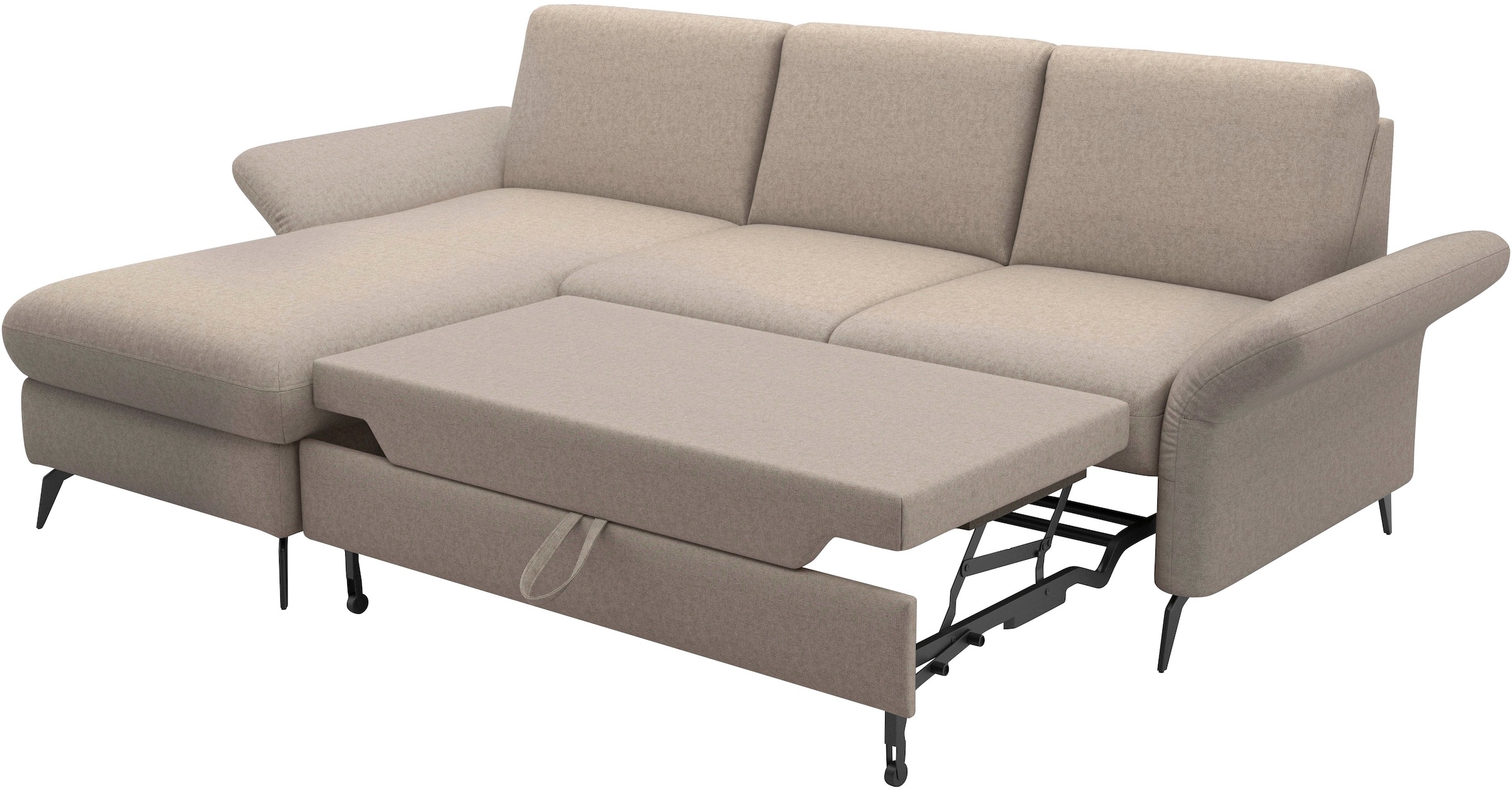 Home affaire Ecksofa »Rochelle«, optional: Armteilverstellung, klappbar, Bettkasen