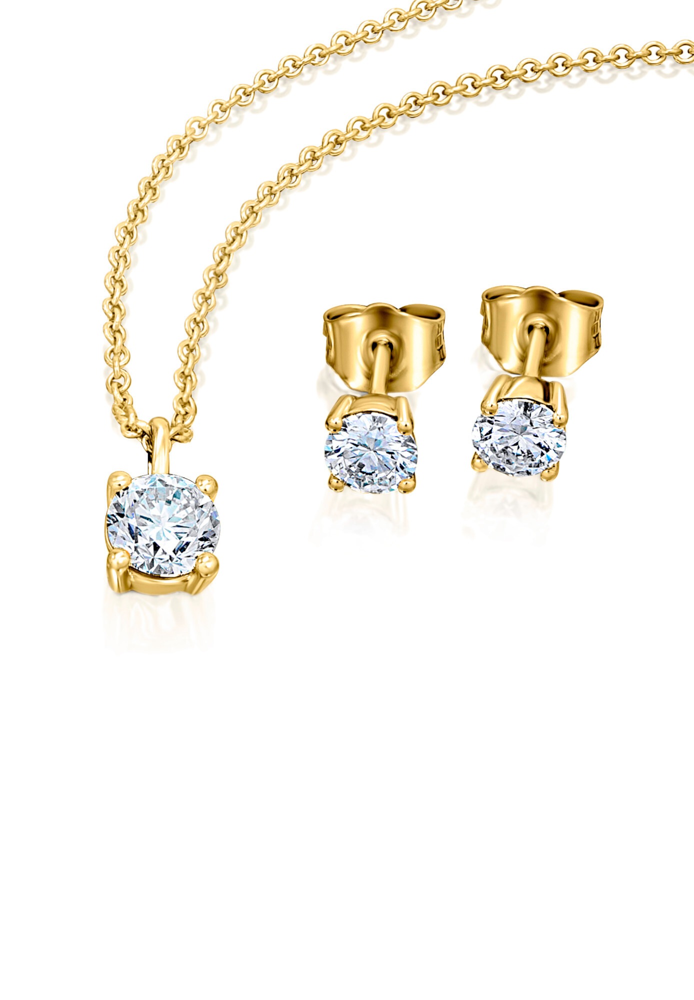 ONE ELEMENT Paar Ohrstecker »0.30 ct Diamant Brillant Ohrringe  Ohrstecker aus 585 Gelbgold«