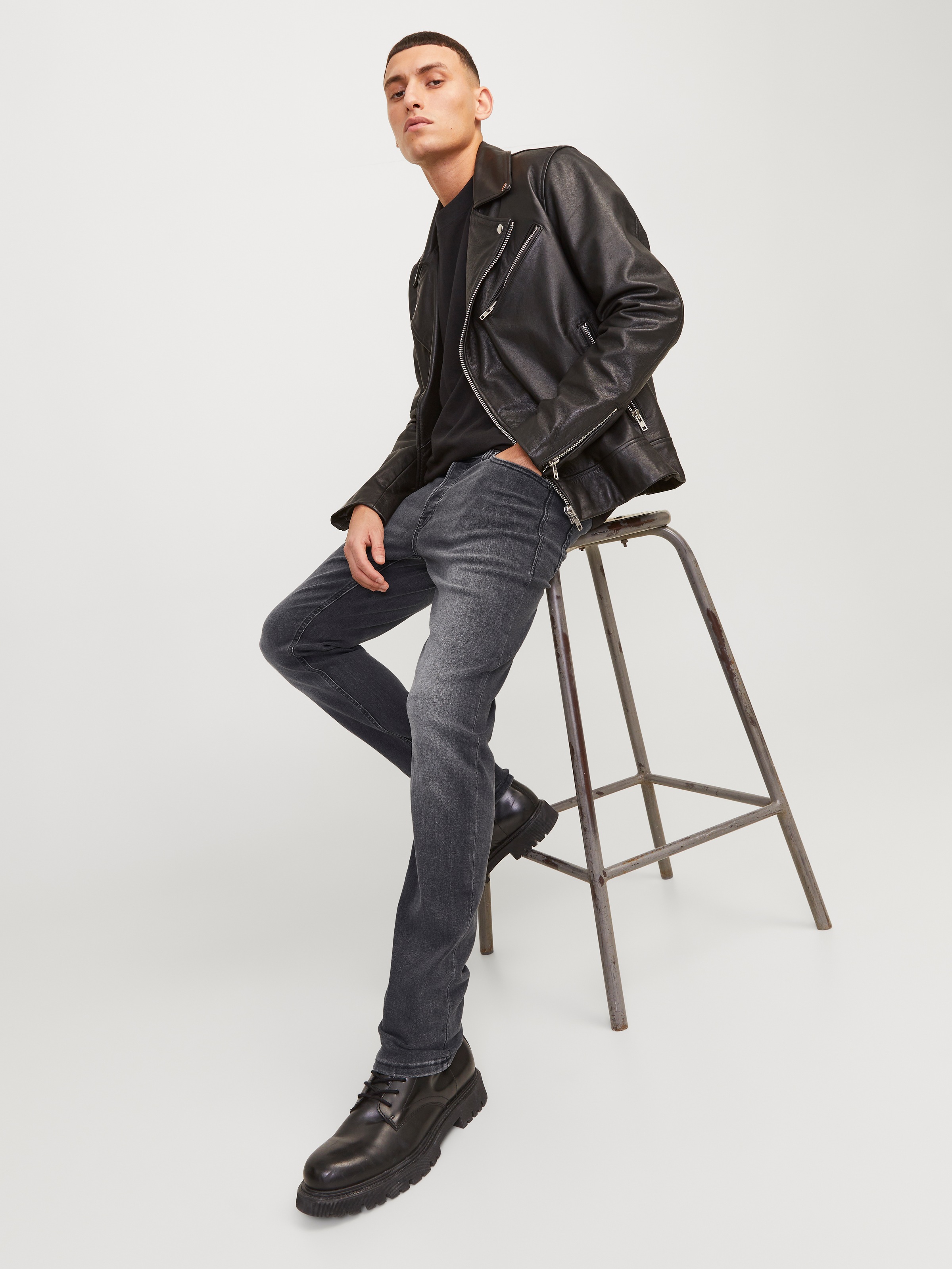 Jack & Jones »JJIGLENN  Slim-Fit mit Stretch und praktischer 5-Pocket-Form« mit Abriebeffekten