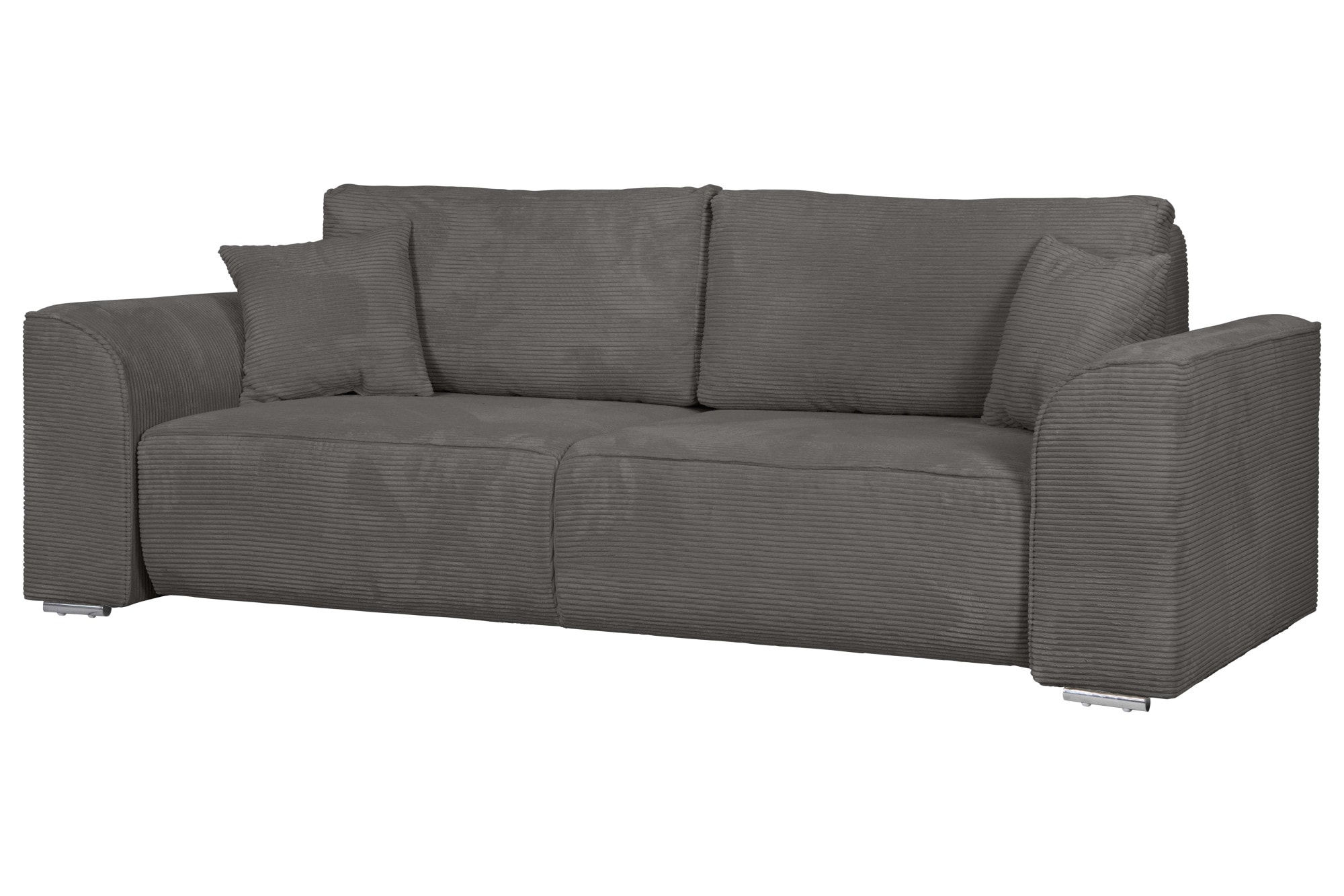 INOSIGN 3-Sitzer »BEATRICE, B: 250 cm - wahlweise mit Bettfunktion« u. Bettkasten, incl. 2 Zierkissen