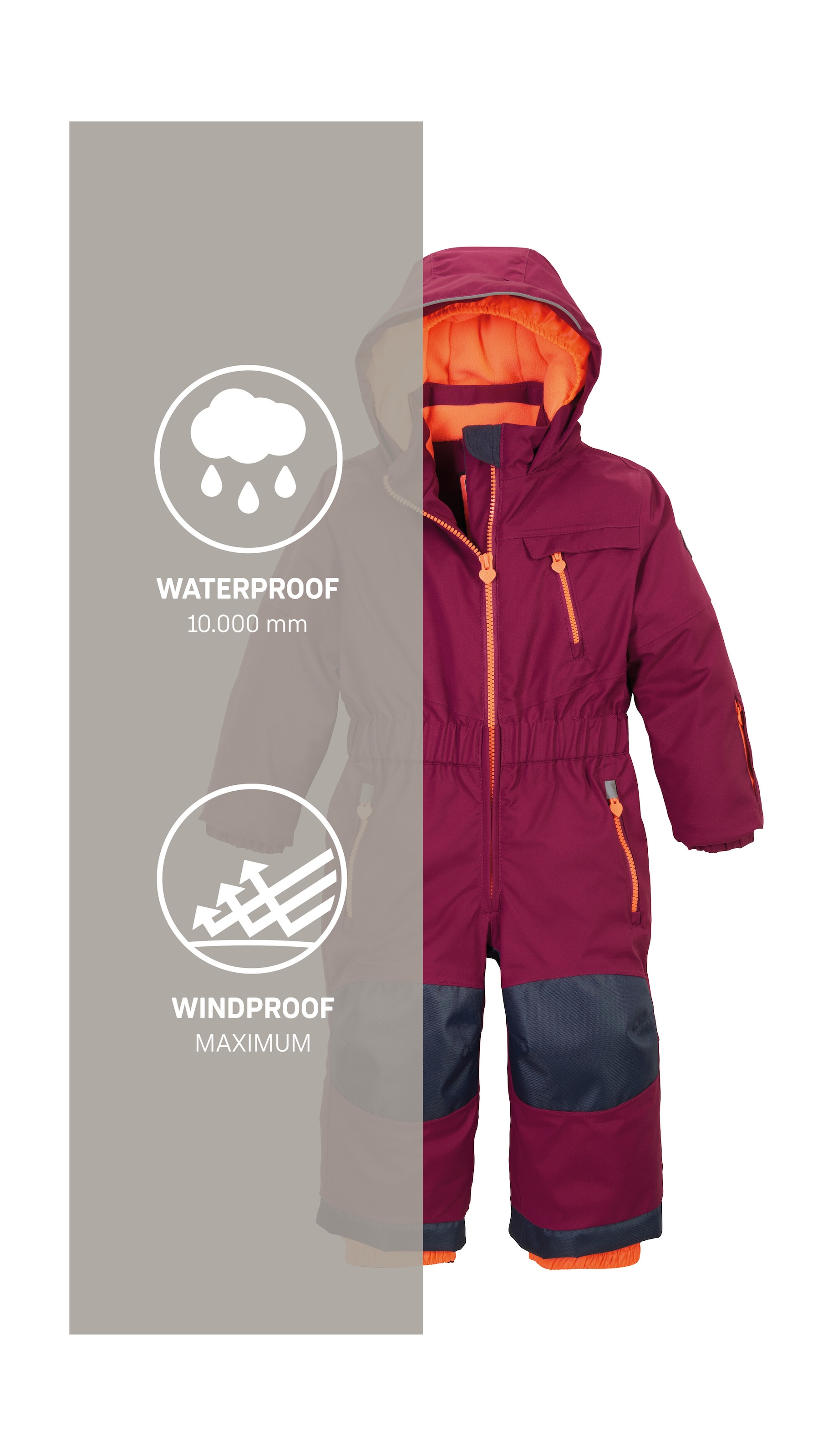Killtec Skianzug »KW 102 MNS ONPC«, Skioverall: wind-u wasserdicht, Fleecefutter, verlängerbar