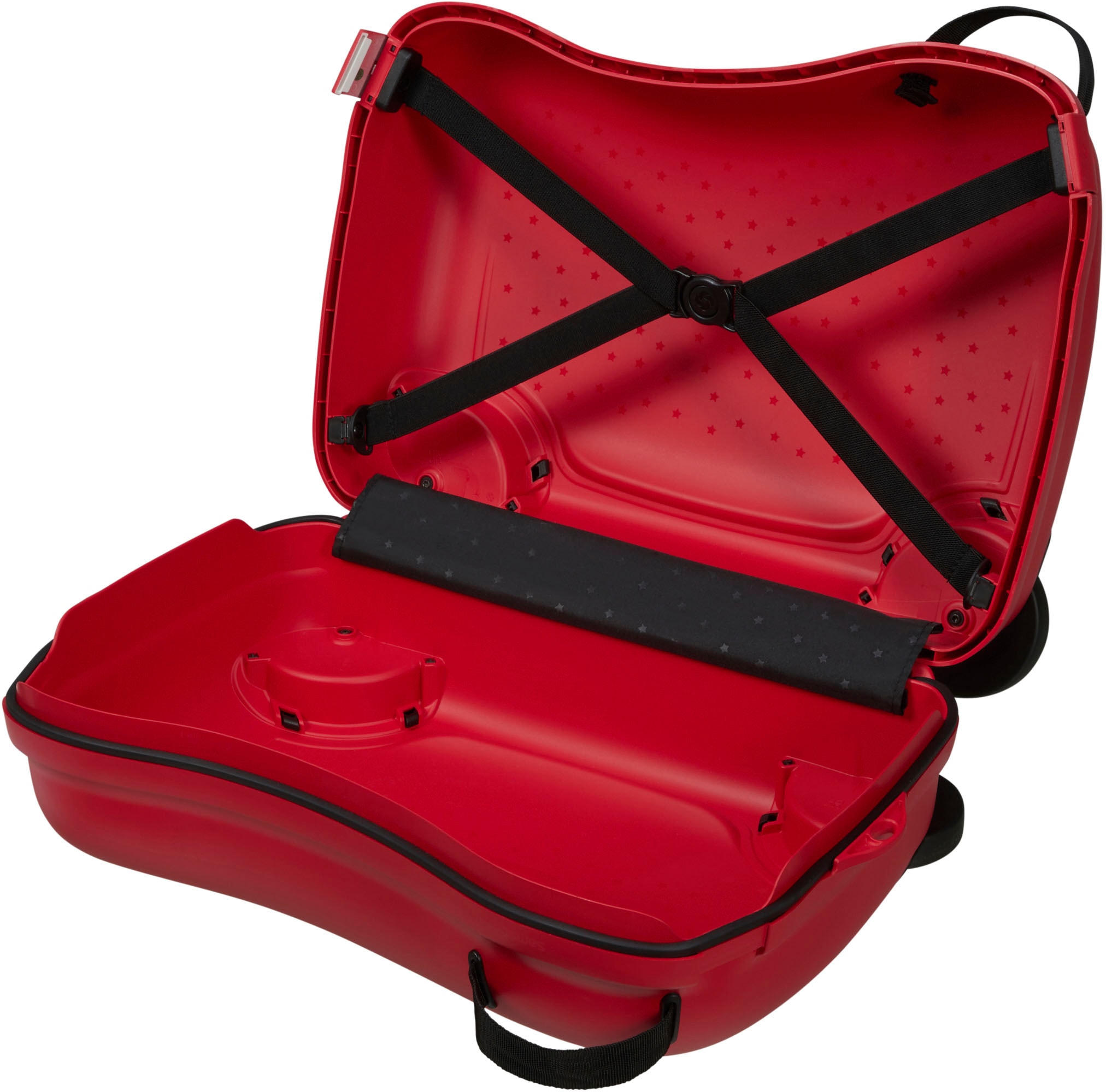 Samsonite Kinderkoffer »Dream2Go Ride-on Trolley, Disney Cars«, 4 Rollen, Kinderreisekoffer Handgepäck zum sitzen und ziehen