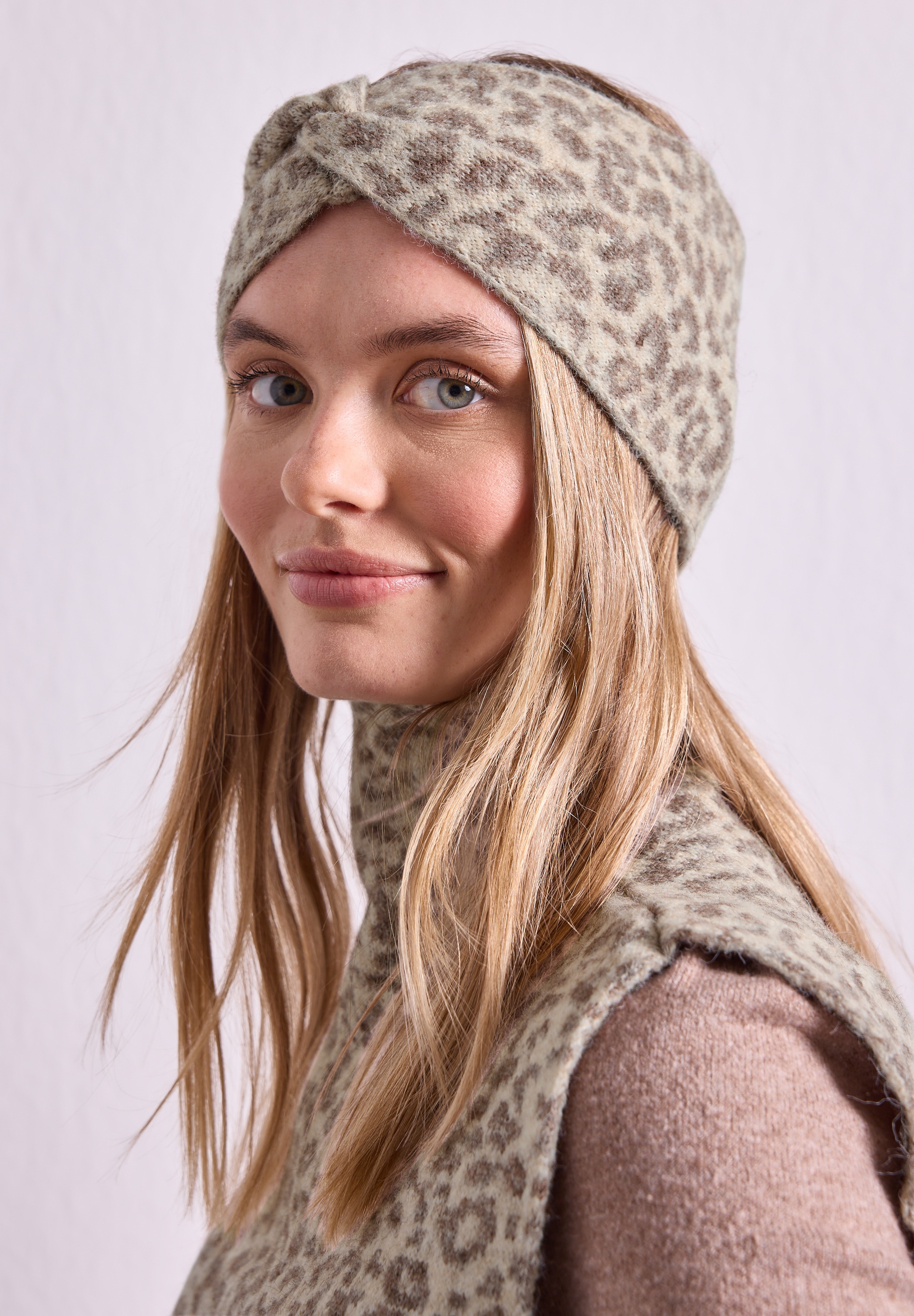 STREET ONE Stirnband Jacquard Stirnband mit Leo-Muster