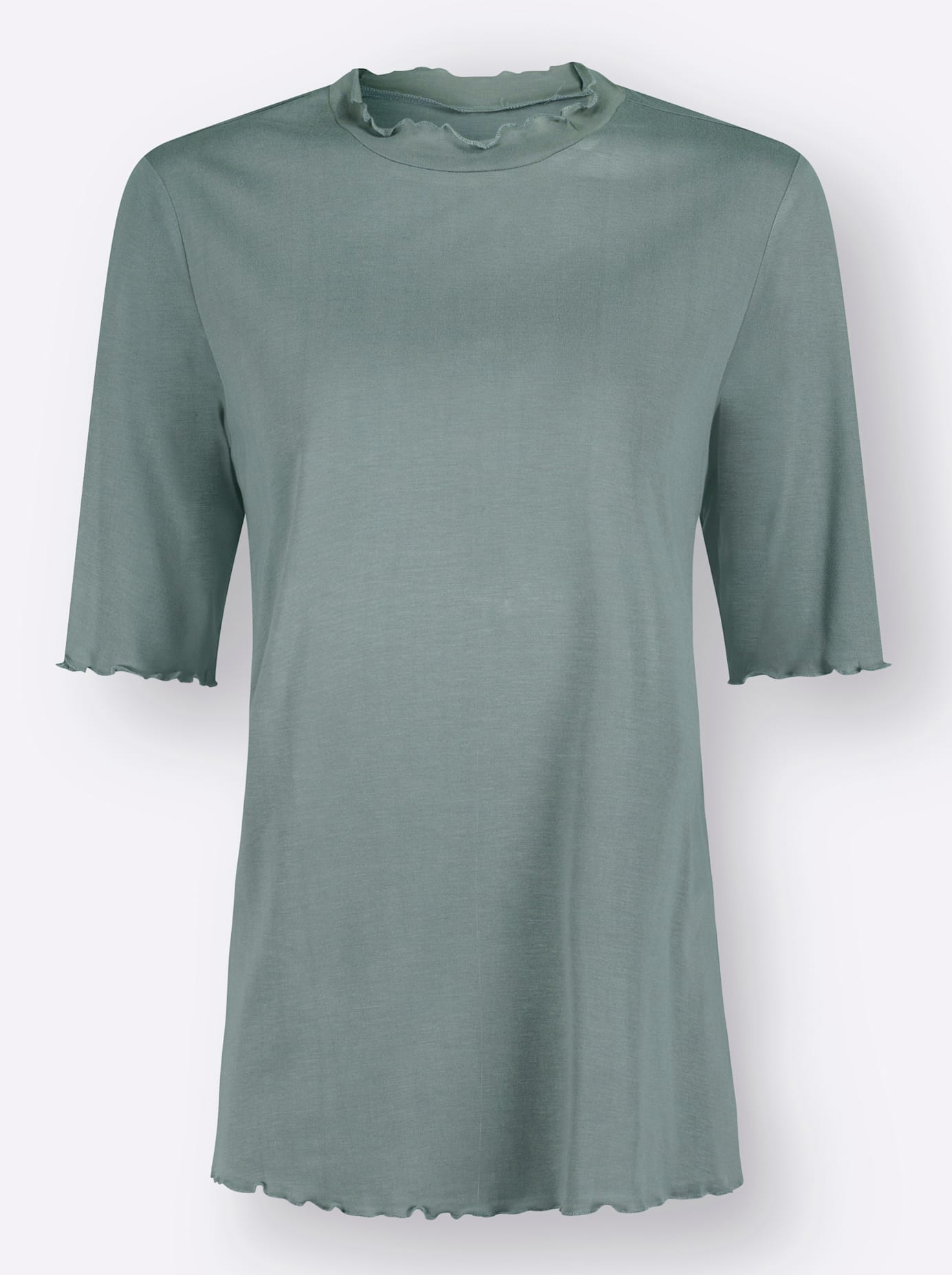 Classic Basics Stehkragenshirt »Kurzarm-Shirt«, (1 tlg.)
