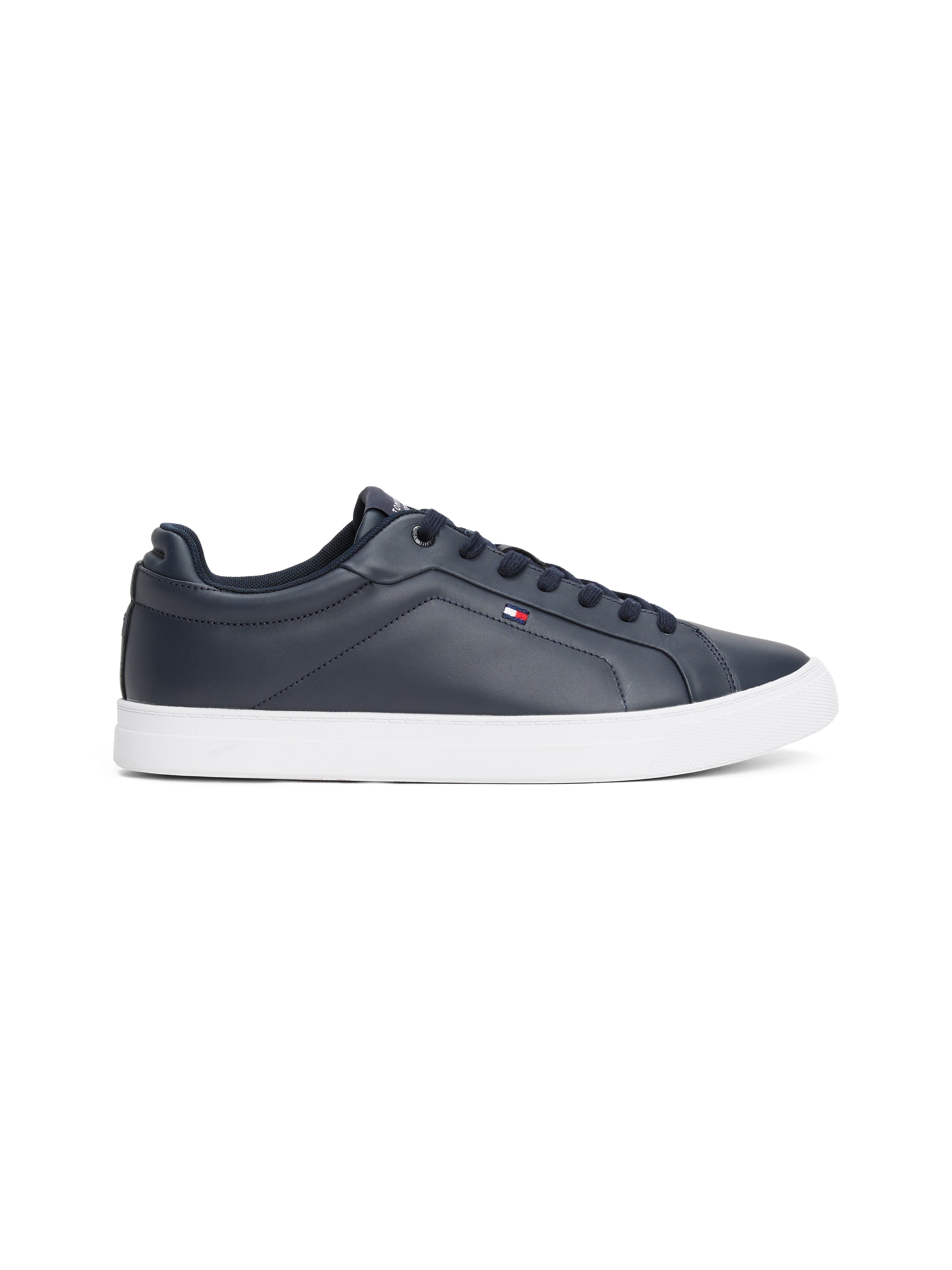 Tommy Hilfiger Sneaker »ICON COURT LTH FLAG ESS«  , Freizeitschuh, Halbschuh, Schnürschuh mit kleiner Logoflagge