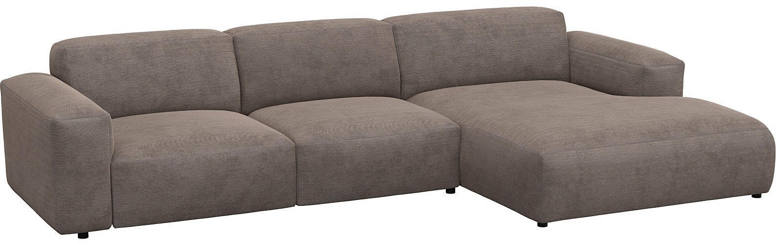FLEXLUX Ecksofa »Lucera bequem und komfortabel durch hochwertigen Sitzaufbau, L-Form«, modern & anschmiegsam, Kaltschaum, Stahl-Wellenunterfederung