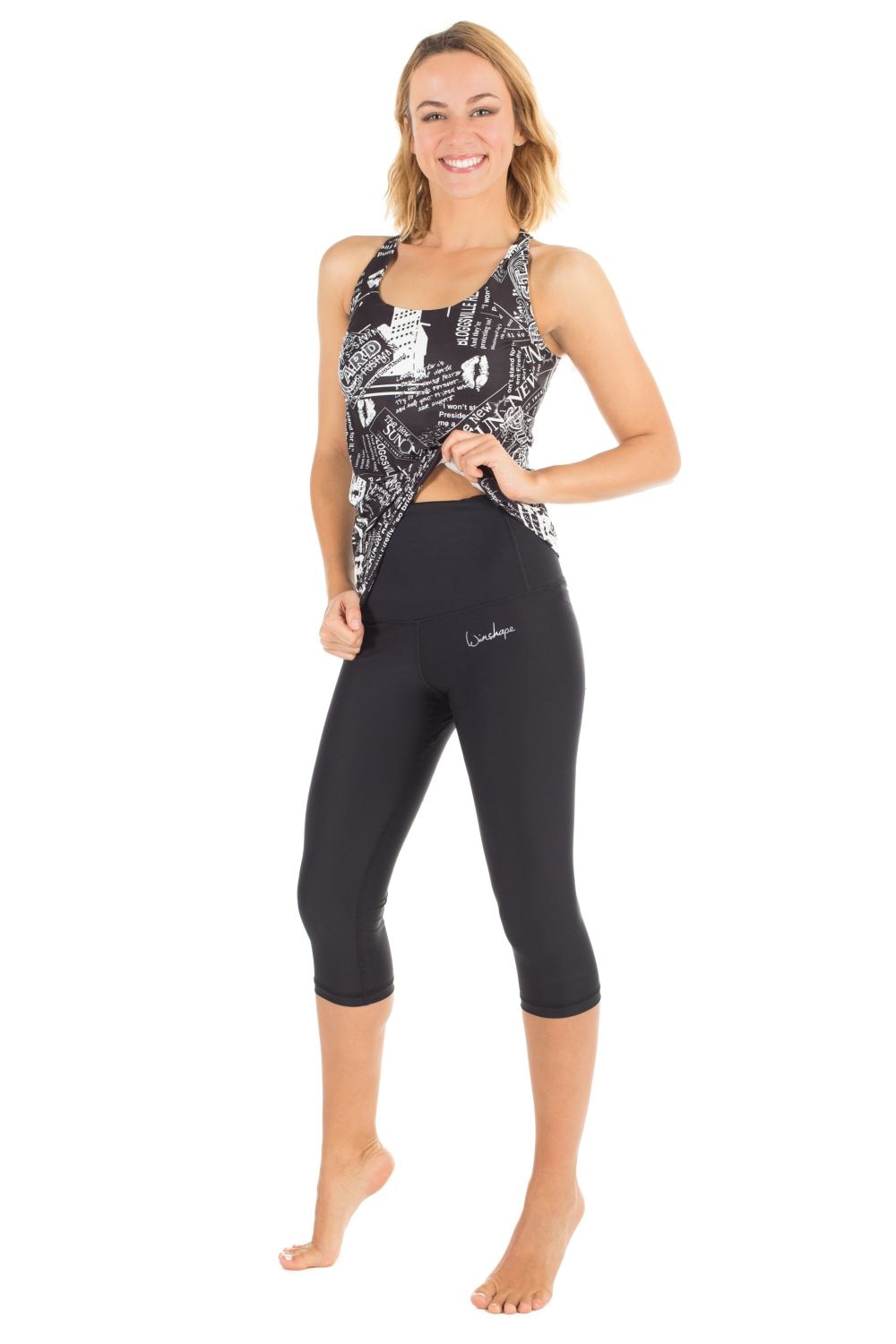Winshape Leggings »Functional Power Shape 3/4-Tights HWL202«, High Waist mit Bauch-Weg-Effekt