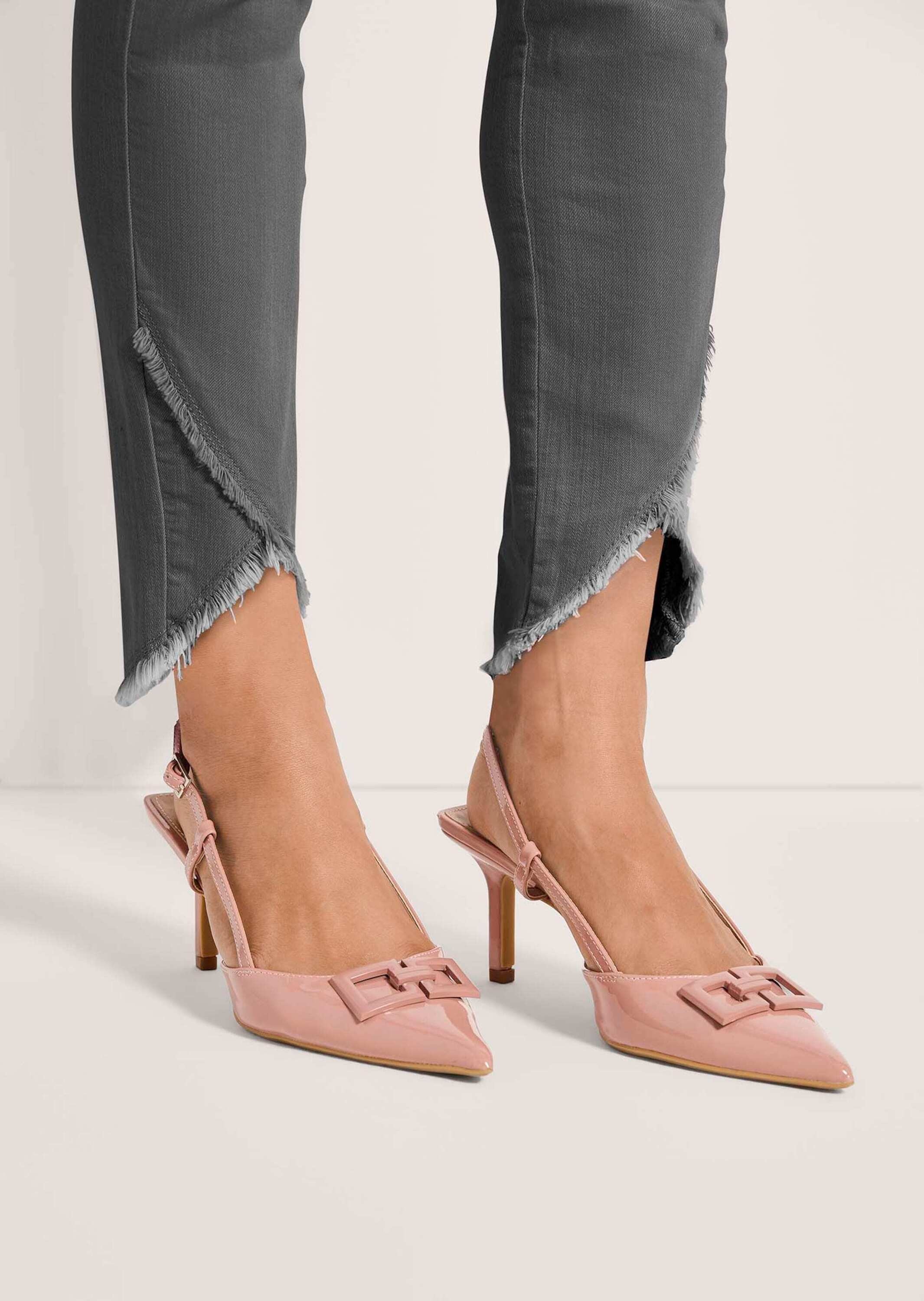 MADELEINE Regular-fit-Jeans »Jeans Schlanke Jeans mit Fransensaum«