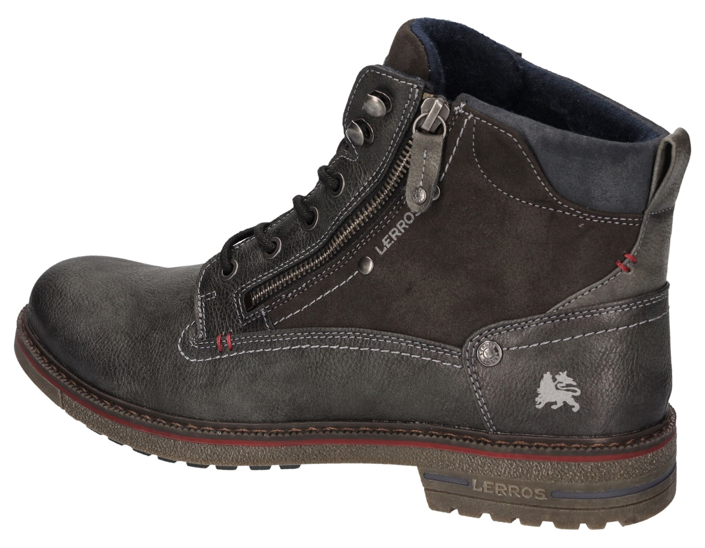 LERROS Schnürboots  Schnürboots, mit seitlichem Reißverschluss