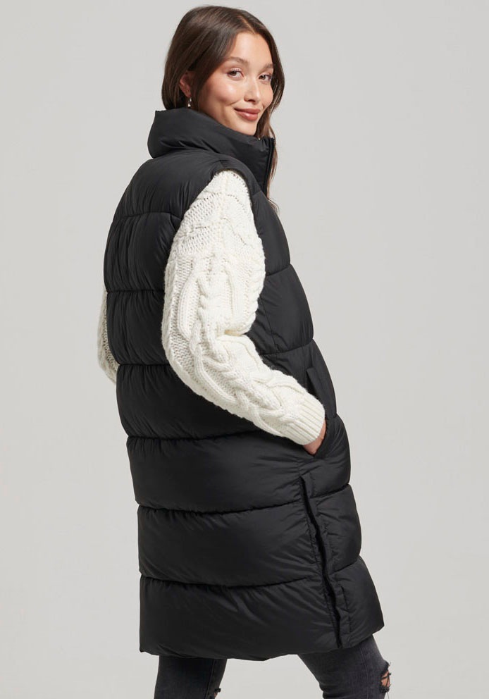 Superdry Steppweste »STUDIOS LONGLINE QUILTED GILET« bei ♕