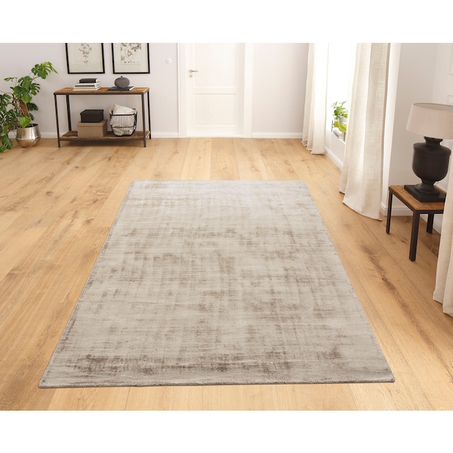 my home Teppich »Shirley«, rechteckig, Handweb Teppich, aus weicher Viskose,  handgewebt, Wohnzimmer online kaufen