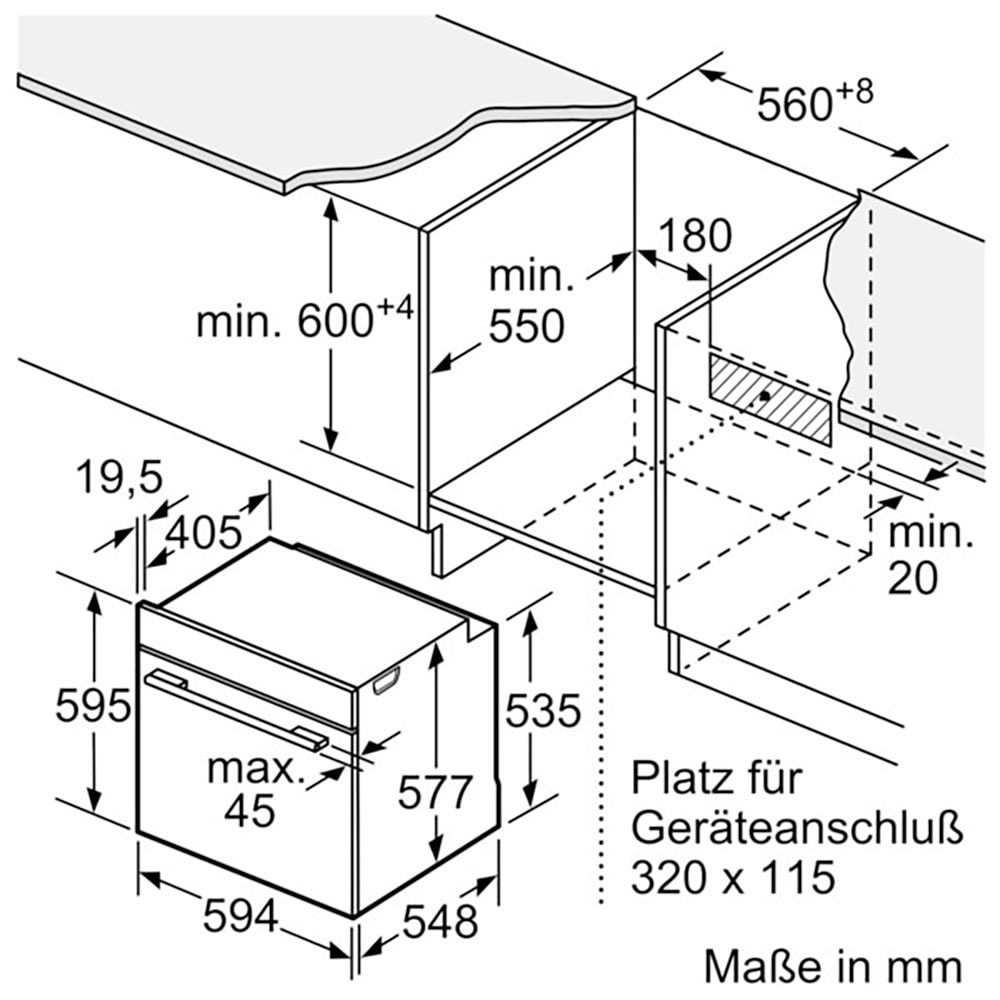 BOSCH Backofen mit Mikrowelle »HMG7361B1«, Serie 8, HMG7361B1