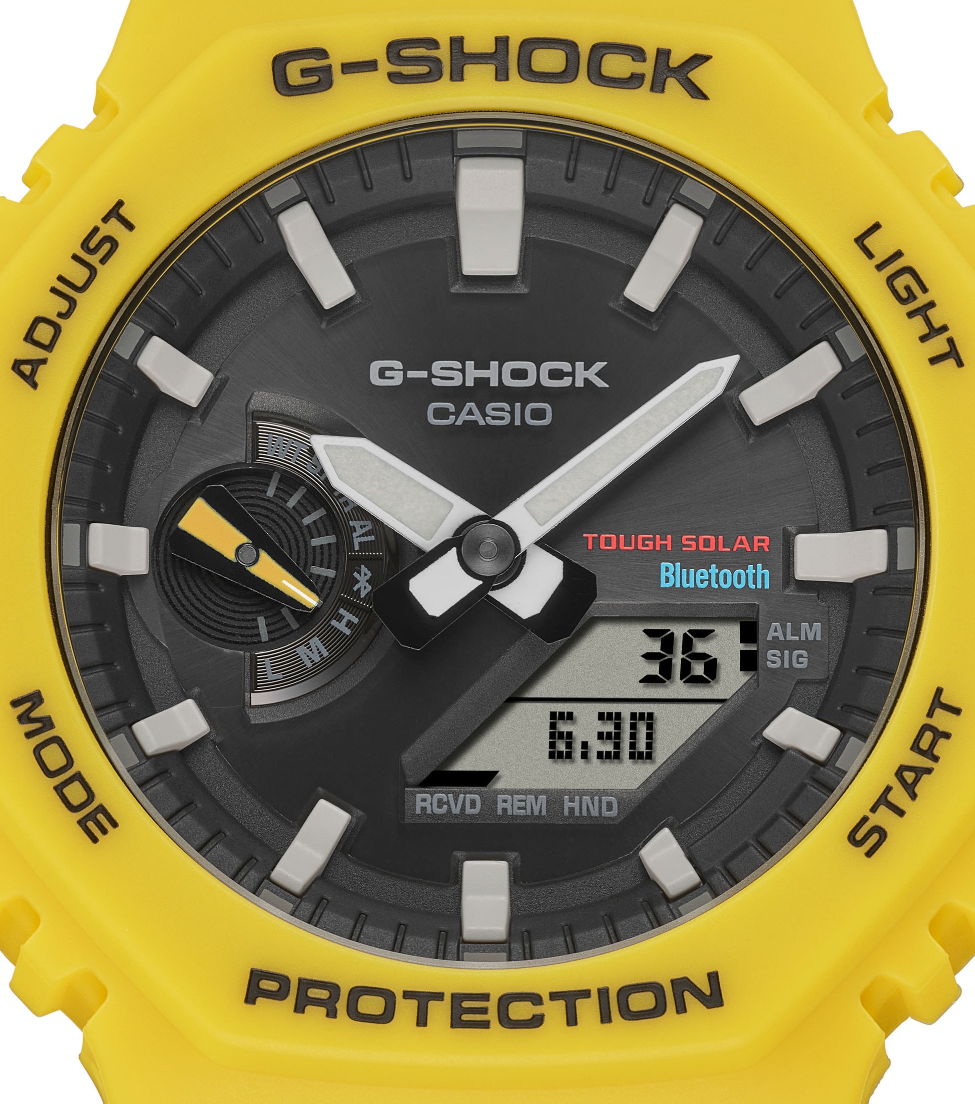 CASIO G-SHOCK Smartwatch »GA-B2100-1A1ER«, Solaruhr, Armanduhr, Herrenuhr, Bluetooth, bis 20 bar wasserdicht)