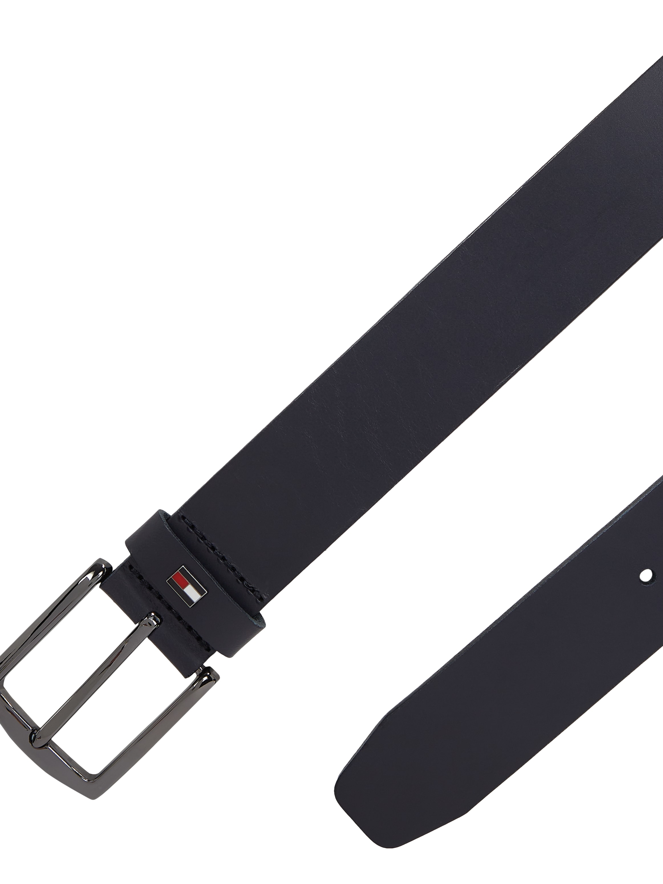 Tommy Hilfiger Ledergürtel »DENTON 3.5 EXT«, Einfachdornschließe, Metalllogo