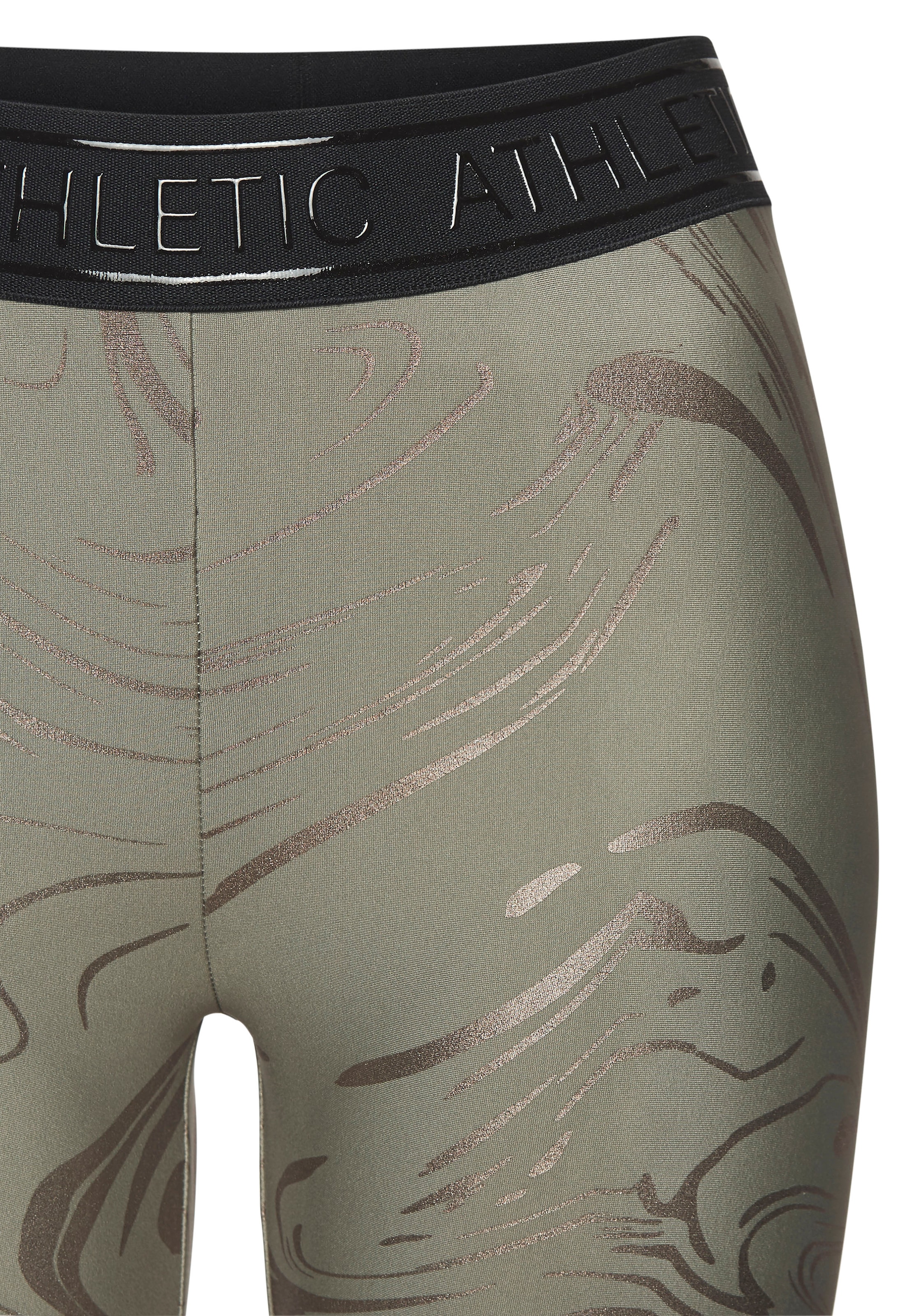 LASCANA ACTIVE Funktionsleggings, Sportleggings mit glänzendem Print und 3D Schriftzug