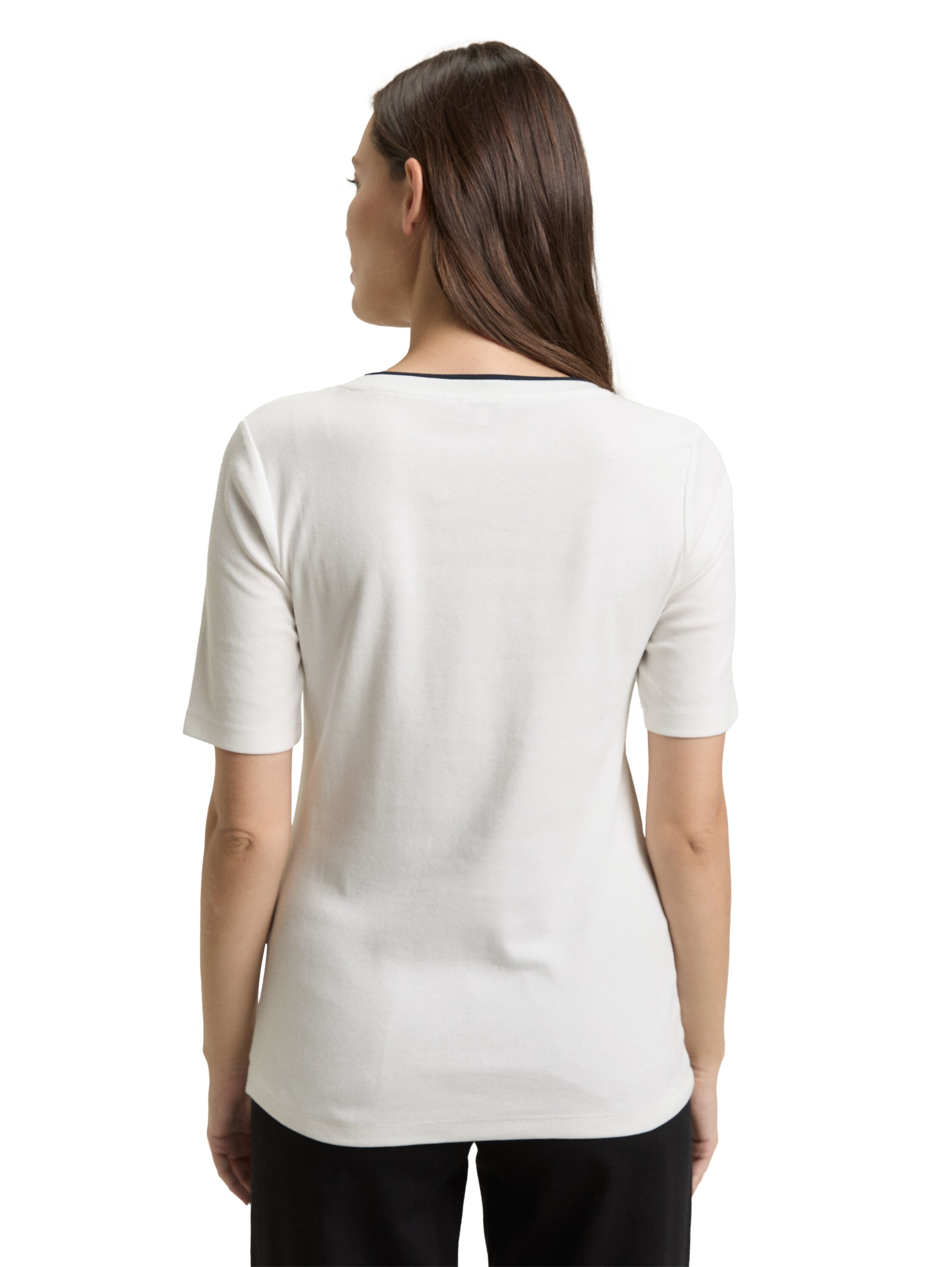 TOM TAILOR T-Shirt mit Kontrast Detail