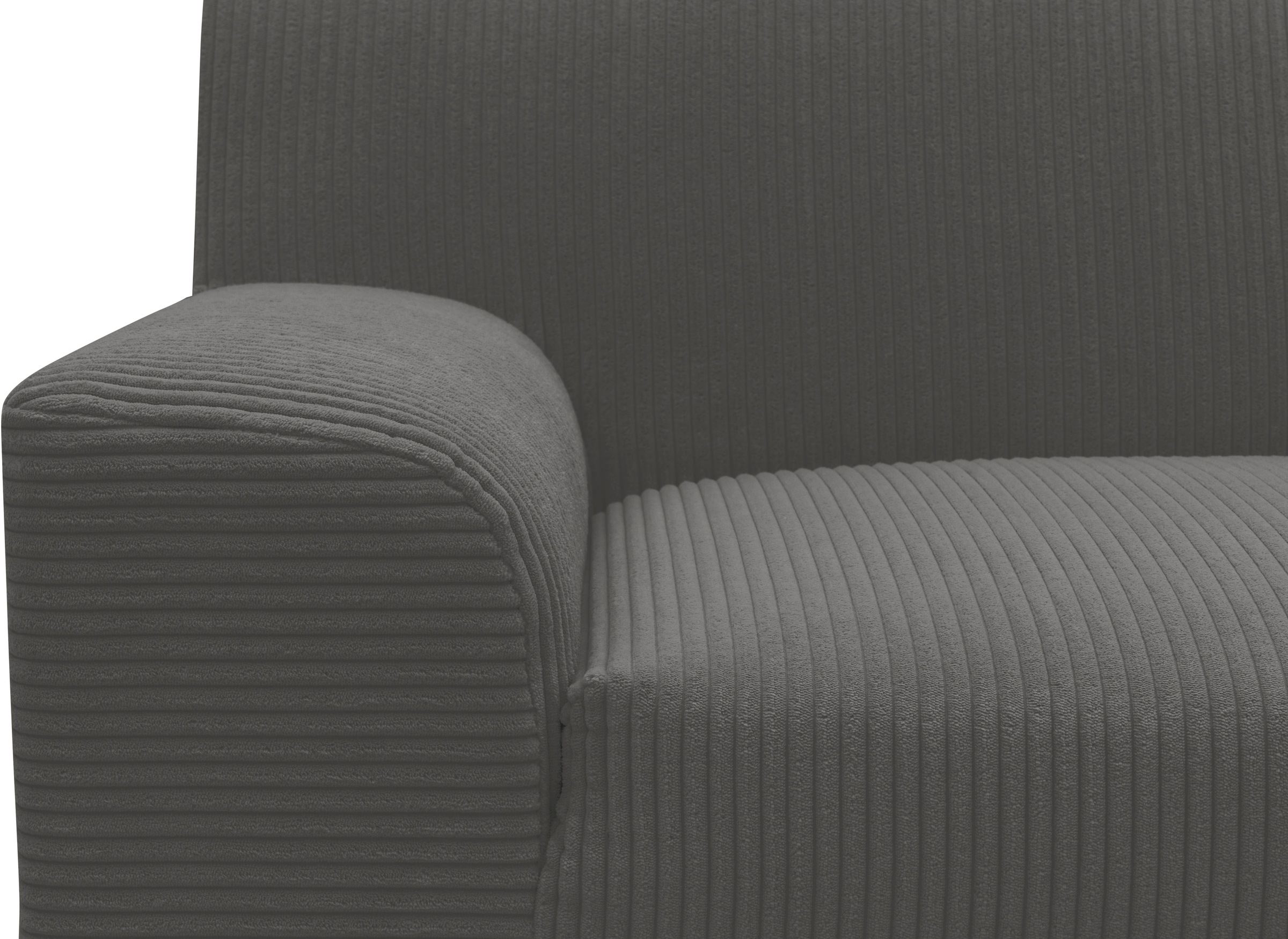 DOMO collection Ecksofa »Turah 2, L-Form, Cord oder Luxus-Microfaser, komfortabler Federkern«, B/T/H: 241/146/79 cm, incl. Zierkissen, wahlweise mit Bettfunktion