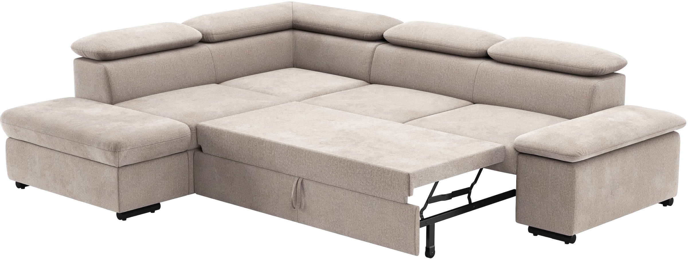 sit&more Ecksofa »Alcudia L-Form«, mit Armteilverstellung, optional Kopfteilverstellung und Bettfunktion