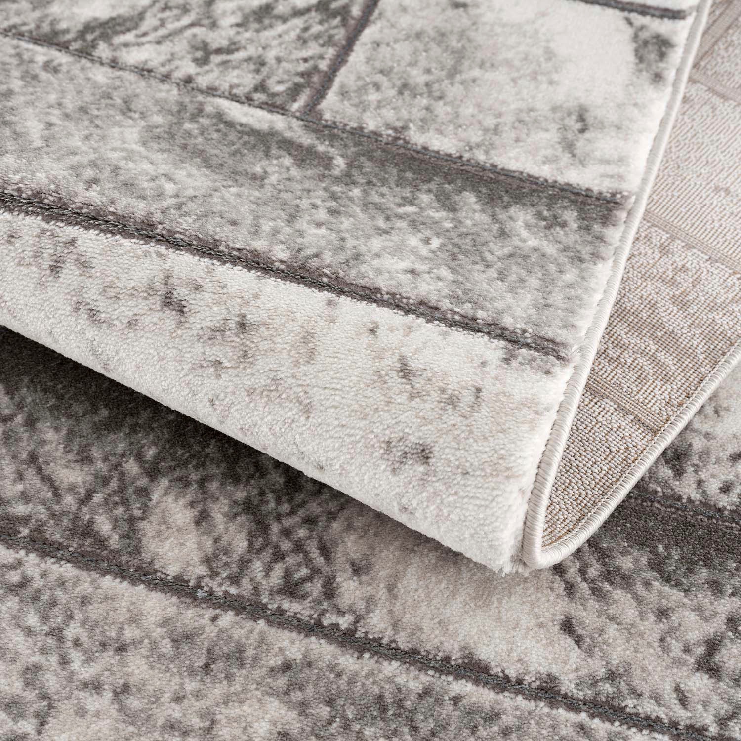 Carpet City Läufer »Noa 9250«, rechteckig, 11 mm Höhe, Stein Optik, Kurzflor, Modern, Weicher For, Pflegeleicht