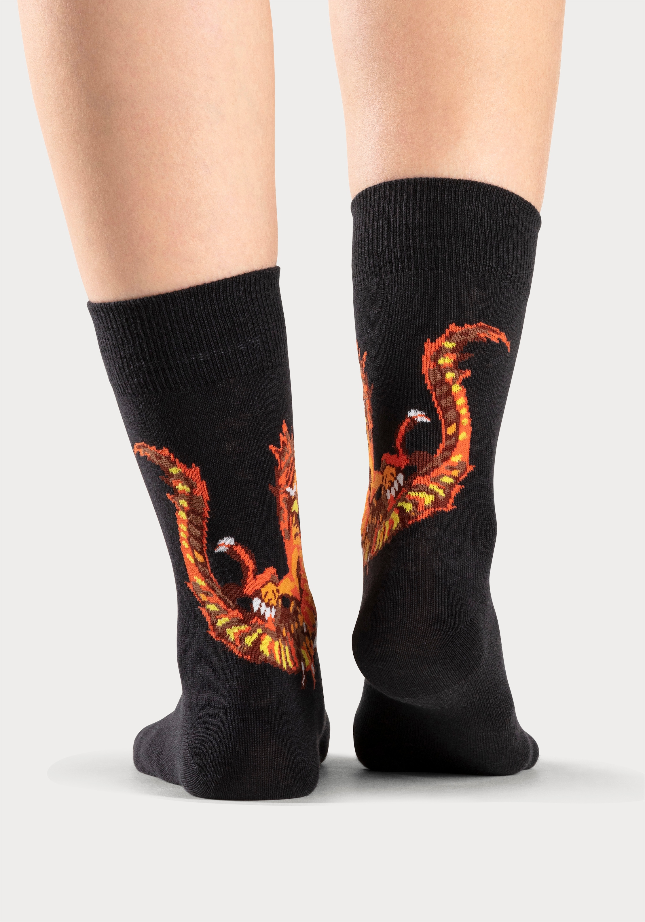 H.I.S Freizeitsocken, (Packung, 5 Paar), mit Monster Motiven