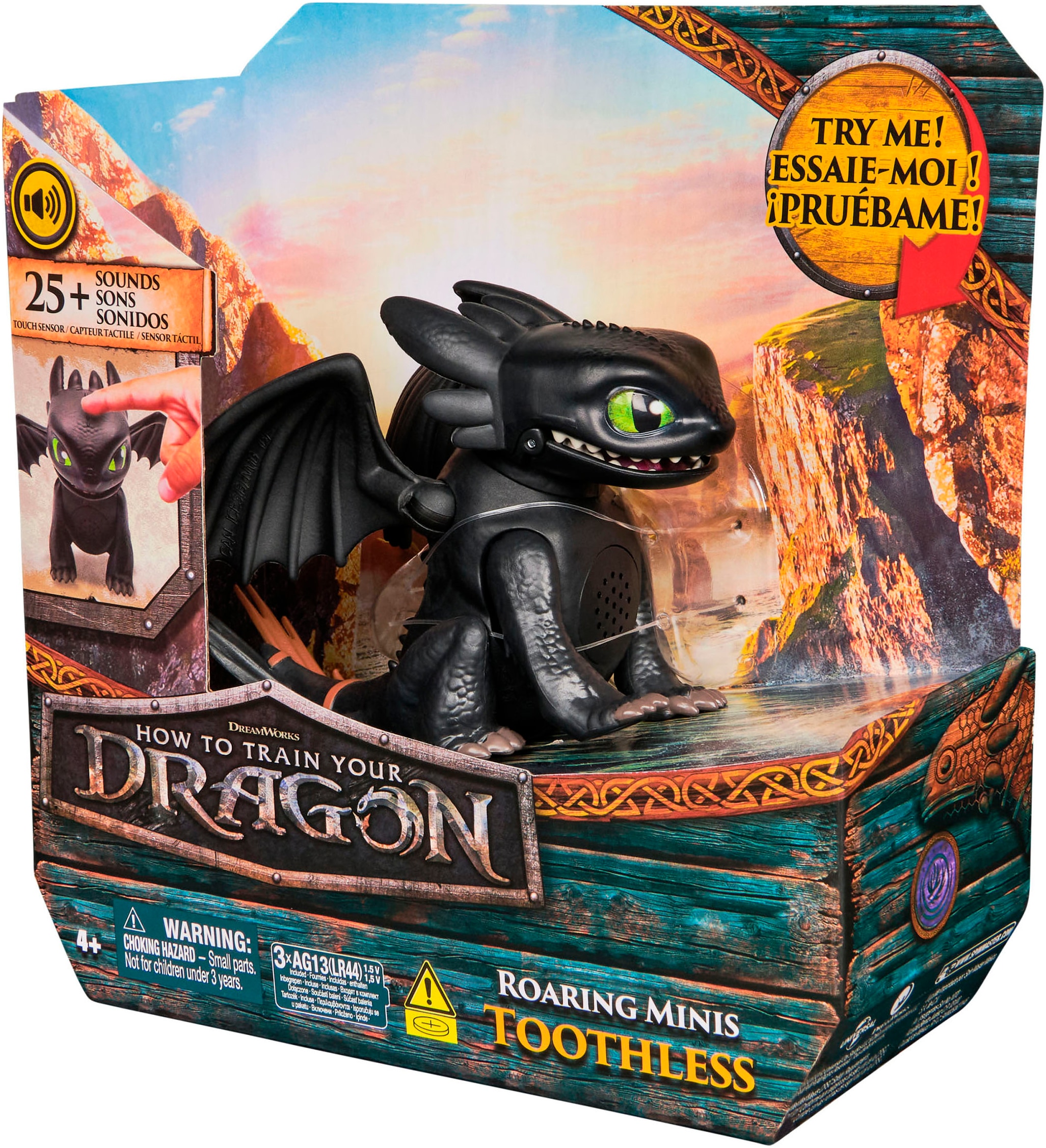 Spin Master Spielfigur »Dragons Movie - Interaktive Mini-Drachen - Ohnezahn«, mit Soundeffekt