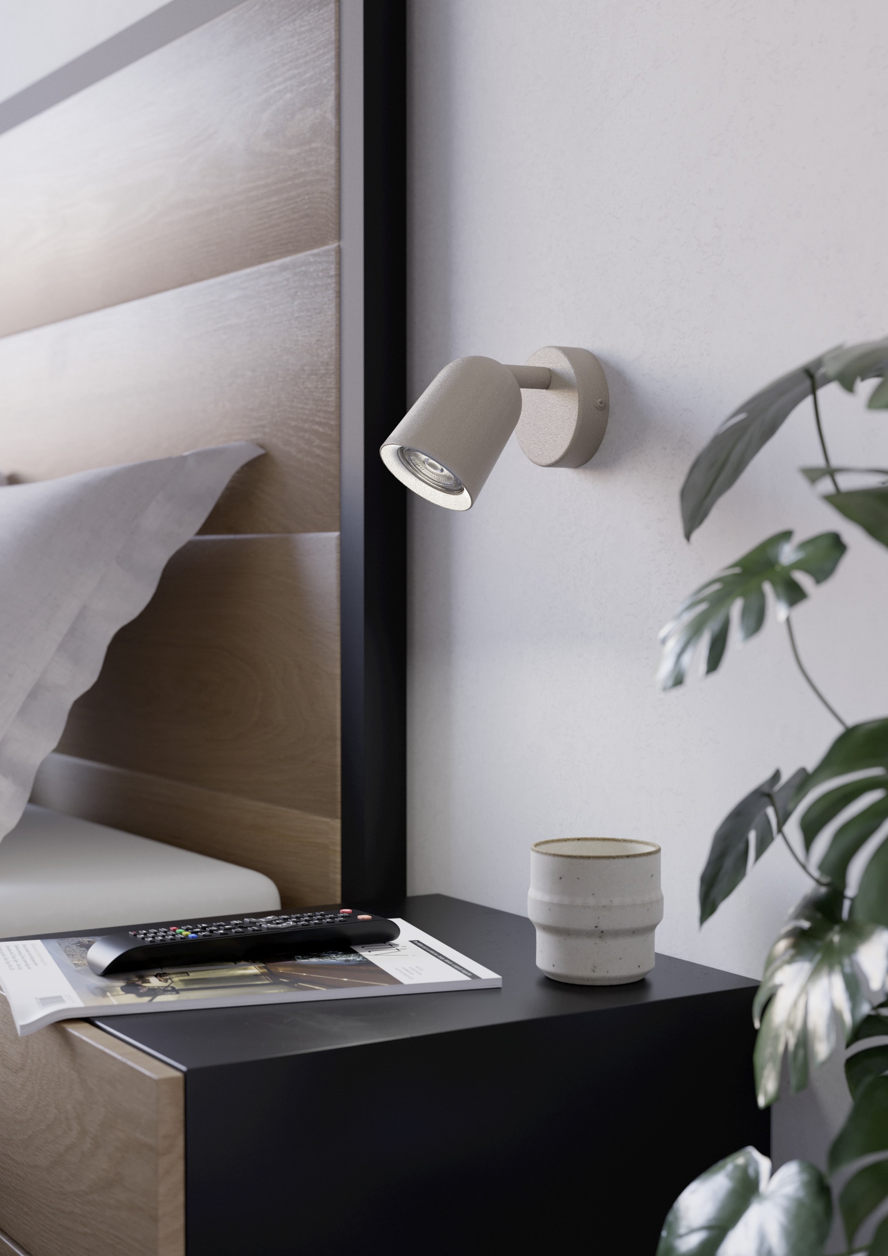 EGLO Deckenleuchte »CAMALDOLI Spotlampe - Stahl - GU10 - 1X5W - IP20« GU10 1 Stk. Wandleuchte, Wandspot, schwenkbar, Strahler, L8,5 x H11 x AL10,5 cm