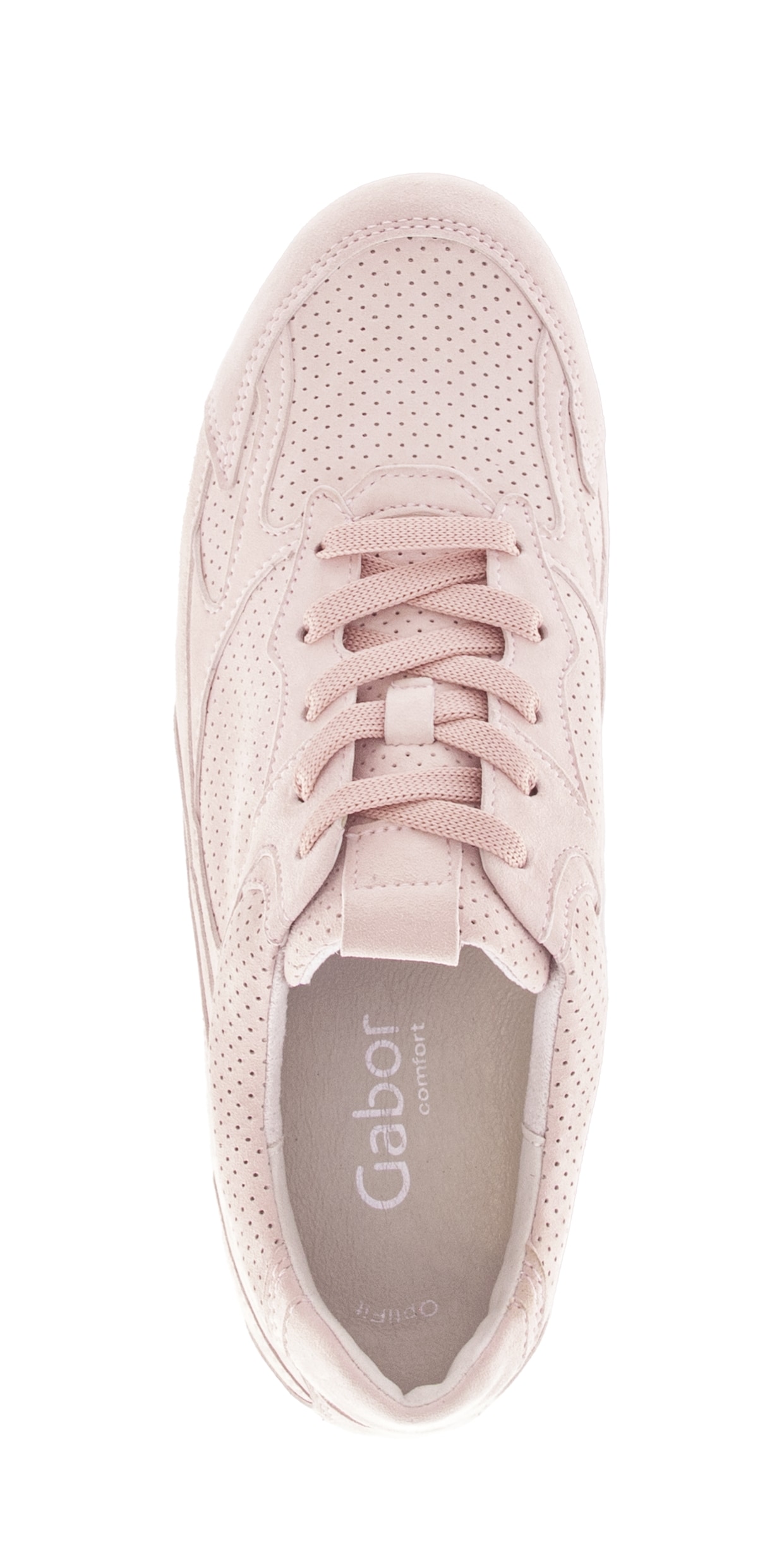 Gabor Sneaker »DAVOS«  Freizeitschuh, Halbschuh, Schnürschuh mit Lochmuster, G-Weite