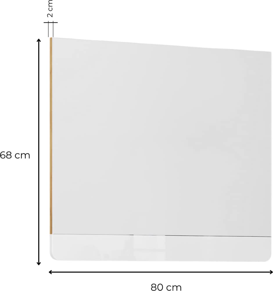 welltime Badspiegel »Lupo«, In 2 Breiten: 60 und 80 cm