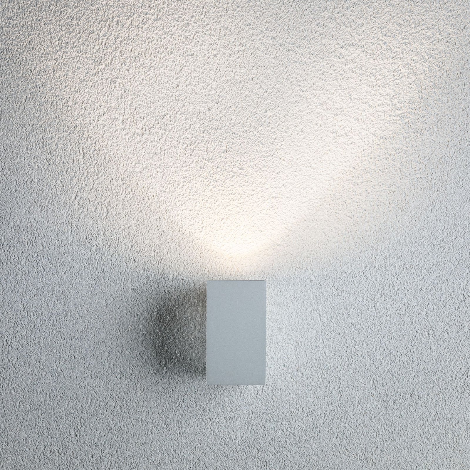 Paulmann LED Außen-Wandleuchte »Flame eckig 58x75mm 3000K 3,8W 320lm 230V Aluminium«, 1 flammig, IP44