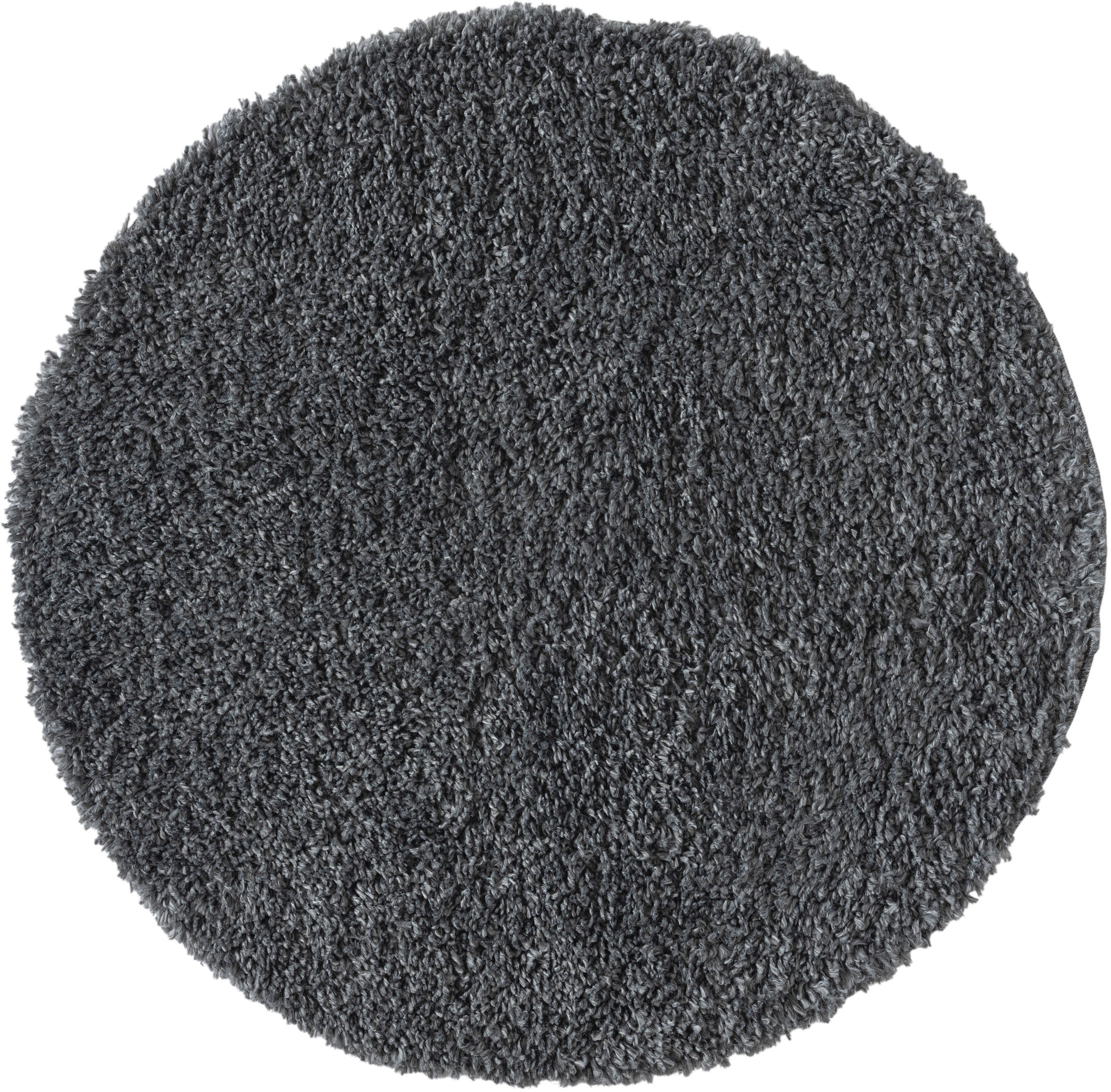 OTTO home Hochflor-Teppich »Banji« rund 37 mm Höhe Uni Farben, weich und flauschig, auch als rechteckig erhältlich