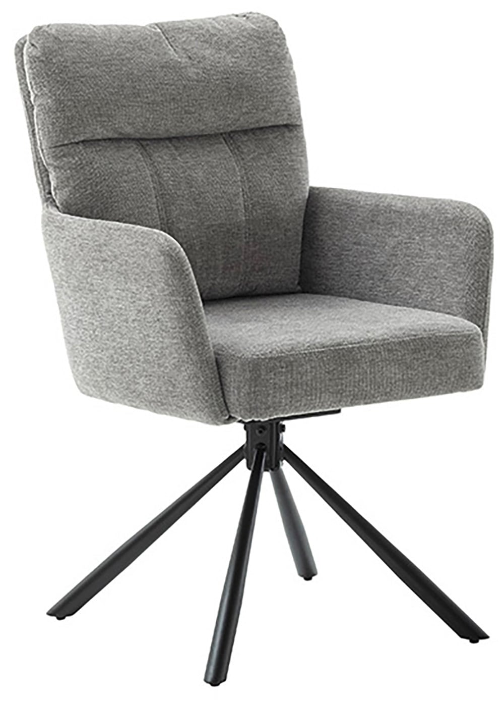 MCA furniture Esszimmerstuhl »UTICA«, Chenilleoptik, (2er-Set), drehbar 180°, Taschenfederkern, Sitzhöhe ca. 50 cm
